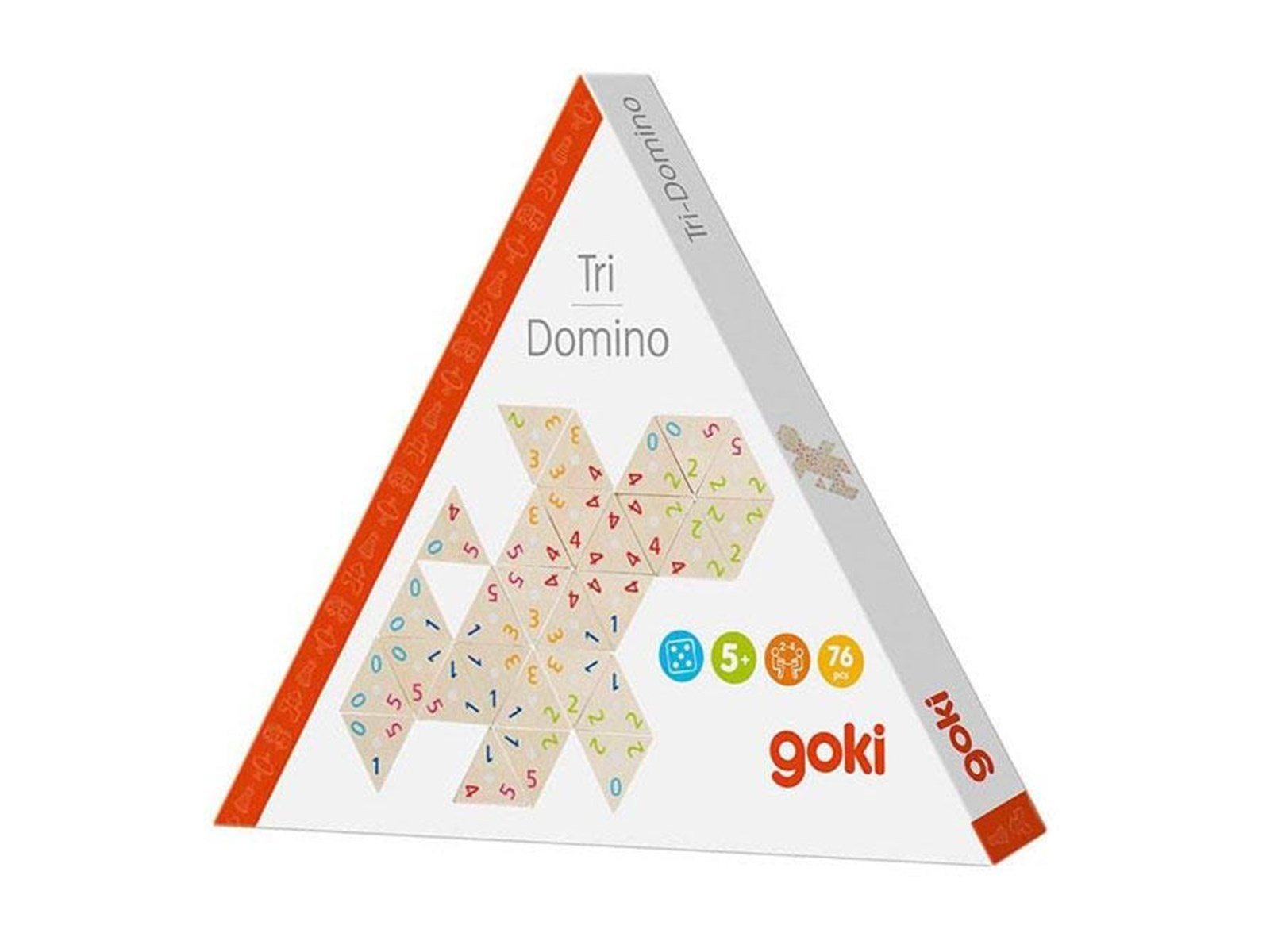 Goki - Wooden Tri-Domino Game