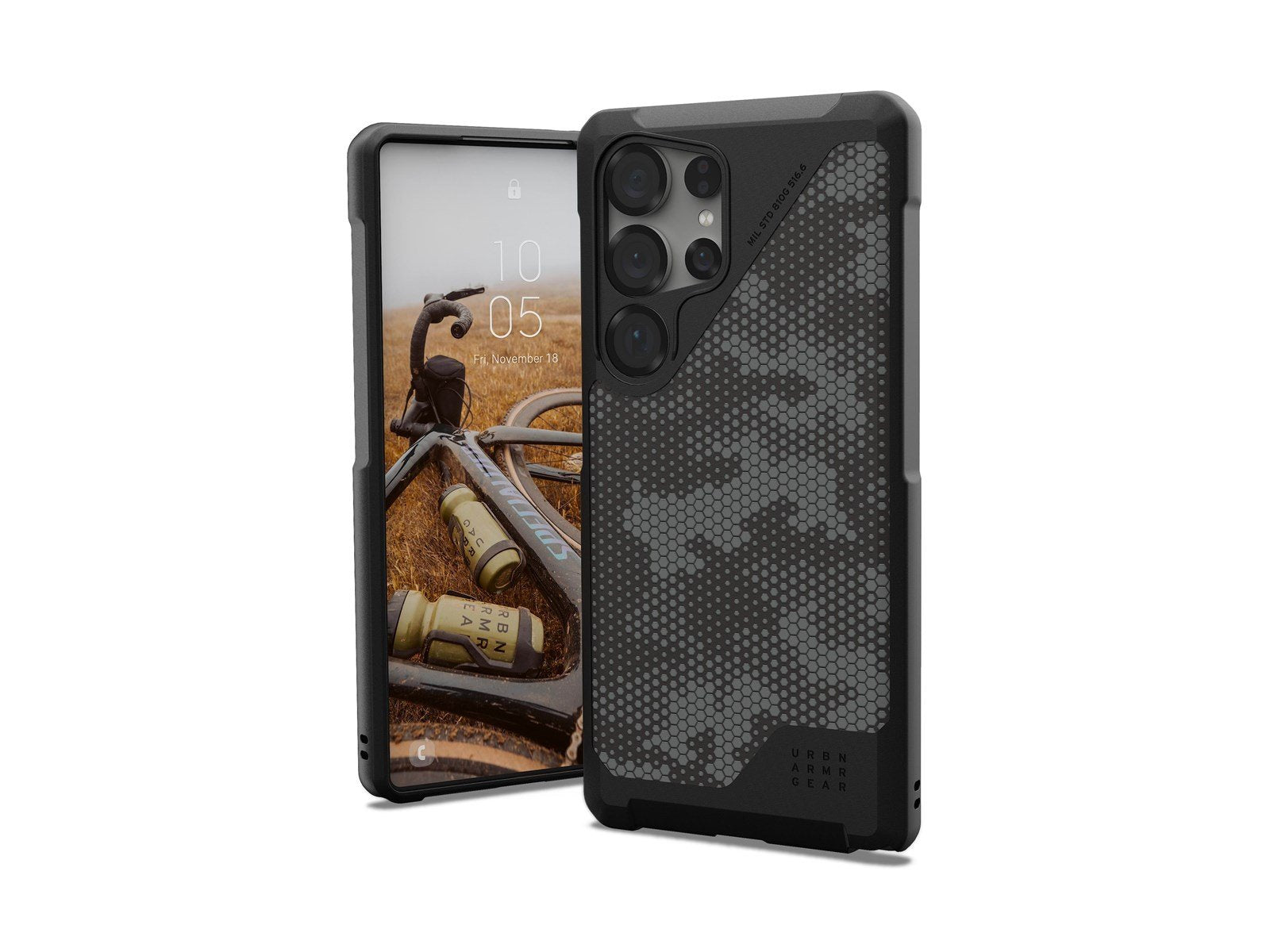 UAG Metropolis LT w/Magnet - Micro Hex Camo Graphite - Samsung Galaxy S25 Ultra