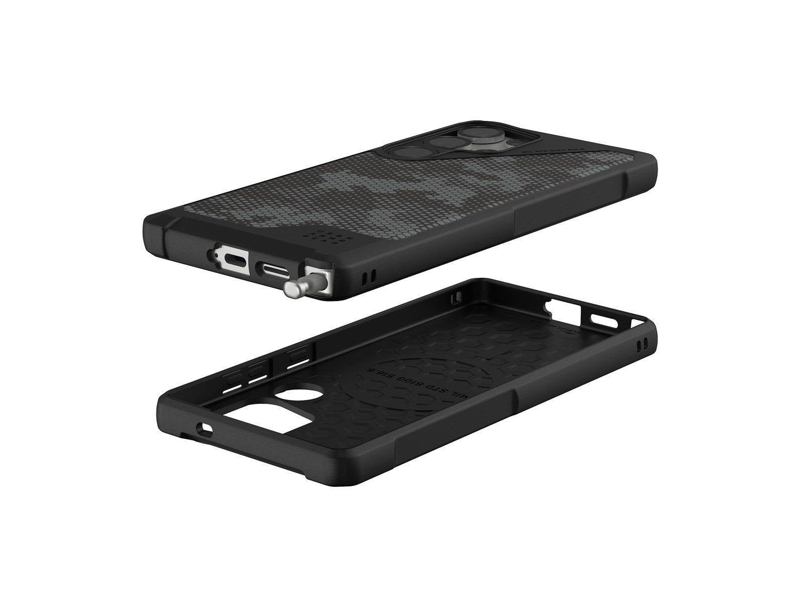 UAG Metropolis LT w/Magnet - Micro Hex Camo Graphite - Samsung Galaxy S25 Ultra