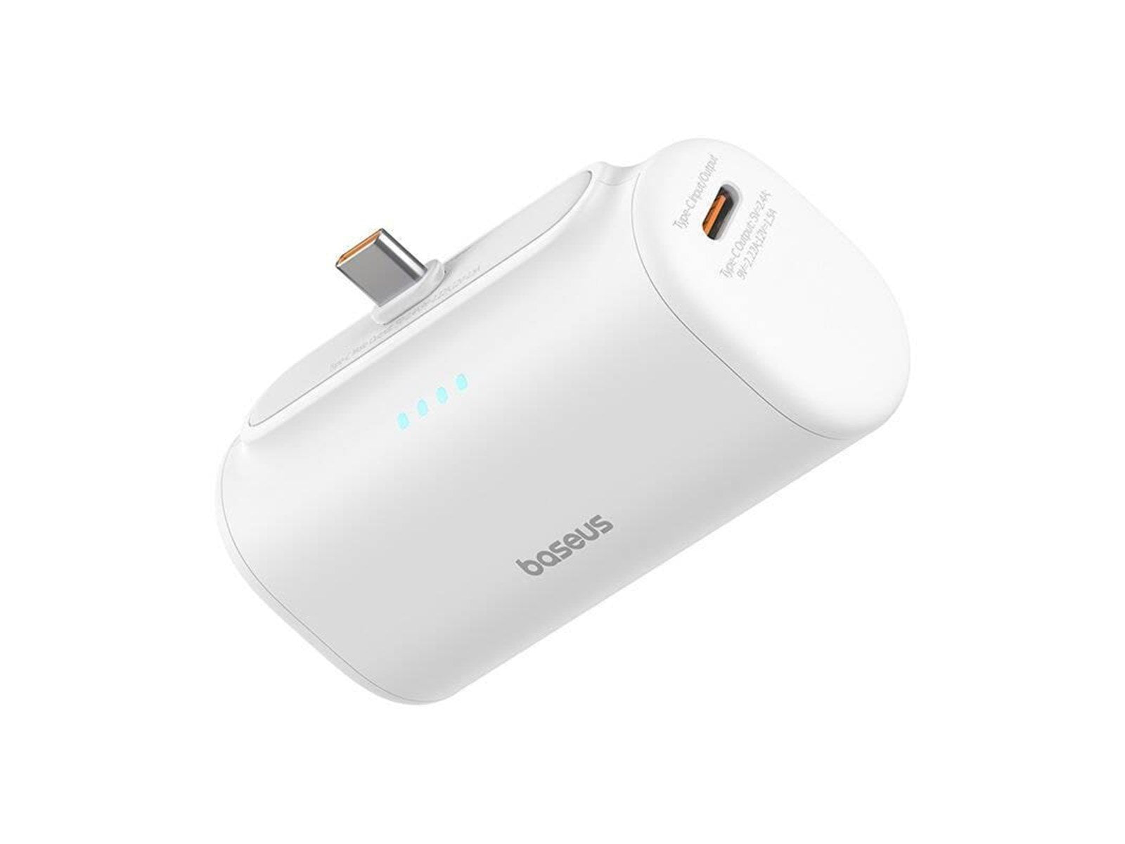 Baseus Compact 5000mAh Powerbank 20W USB-C (white) Powerbank (Akku) - Weiß - 5000 mAh