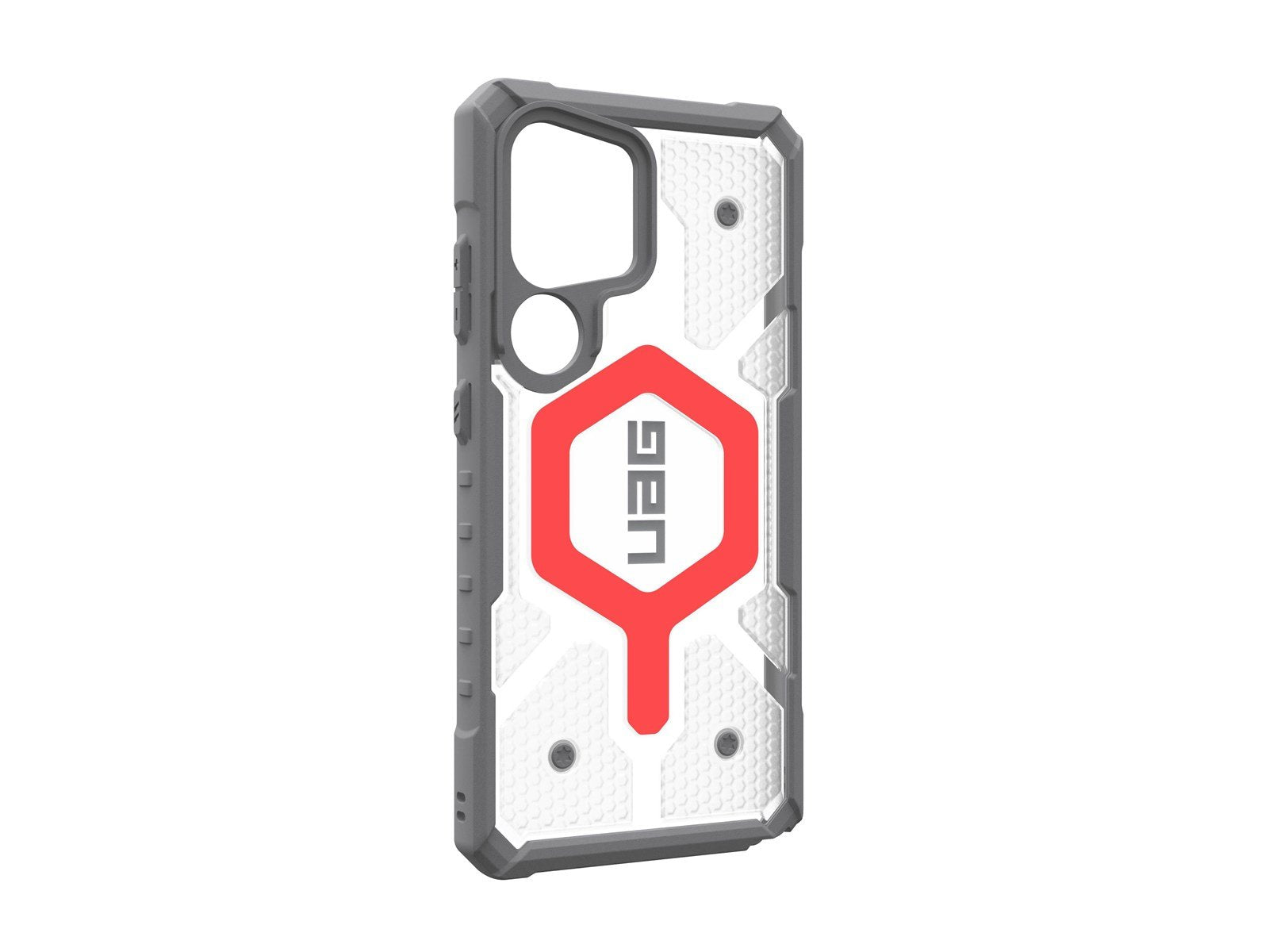 UAG Pathfinder Clear w/Magnet - Active Lava Lanyard - Samsung Galaxy S25 Ultra