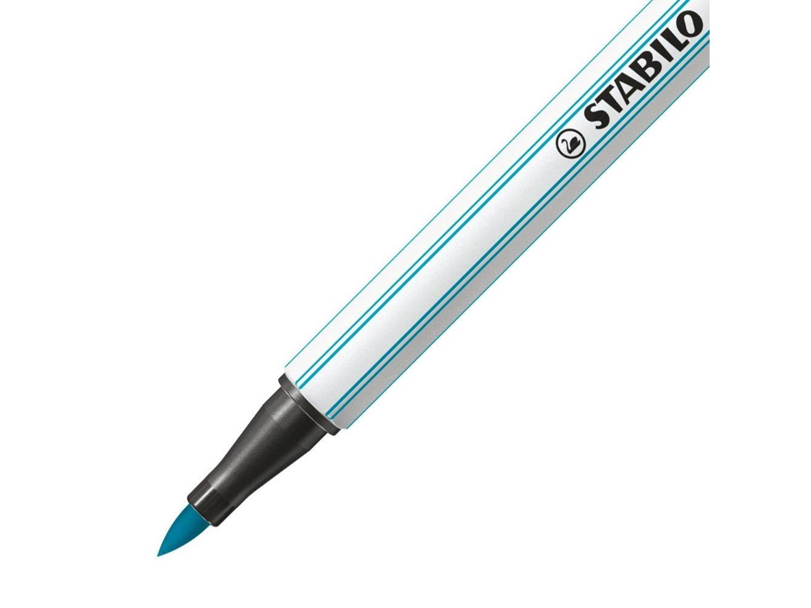 STABILO Pen 68 Brush - Felt-tip pen - Light blue (31)