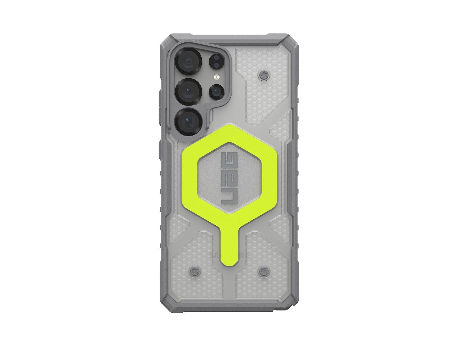 UAG Pathfinder Clear w/Magnet - Active Neon Lanyard - Samsung Galaxy S25 Ultra