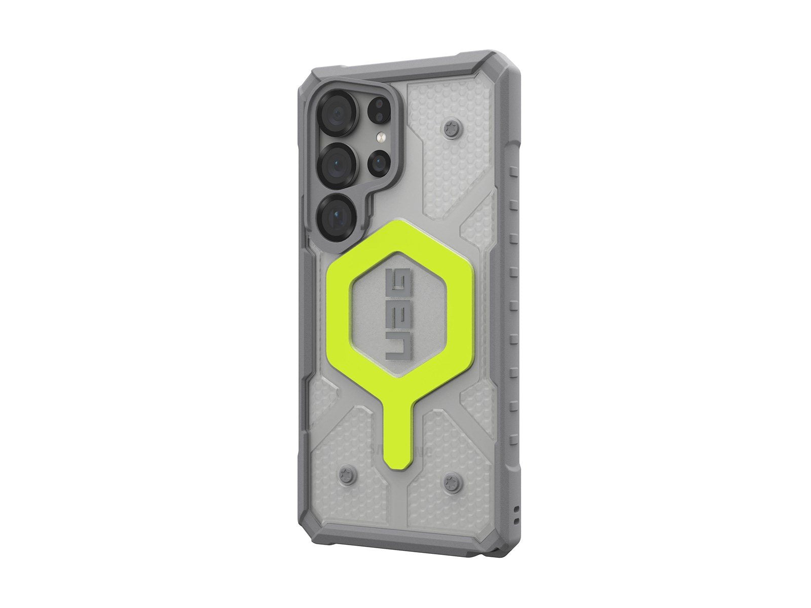 UAG Pathfinder Clear w/Magnet - Active Neon Lanyard - Samsung Galaxy S25 Ultra