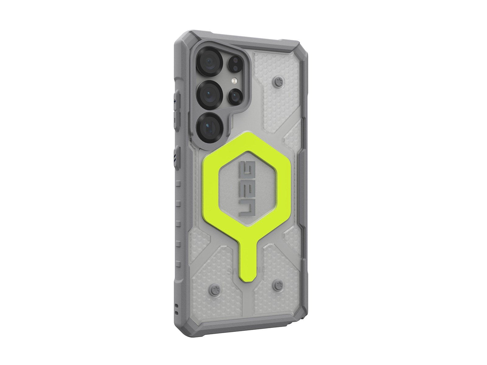 UAG Pathfinder Clear w/Magnet - Active Neon Lanyard - Samsung Galaxy S25 Ultra