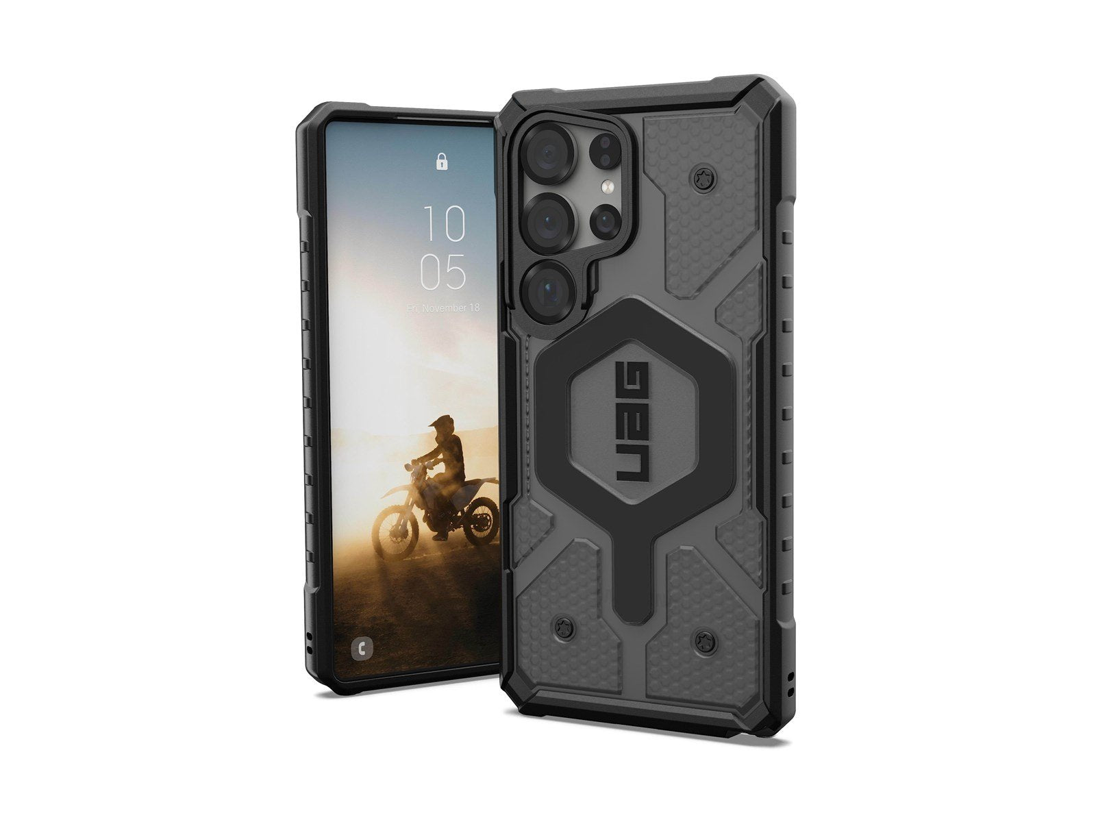 UAG Pathfinder Clear w/Magnet - Ash - Samsung Galaxy S25 Ultra