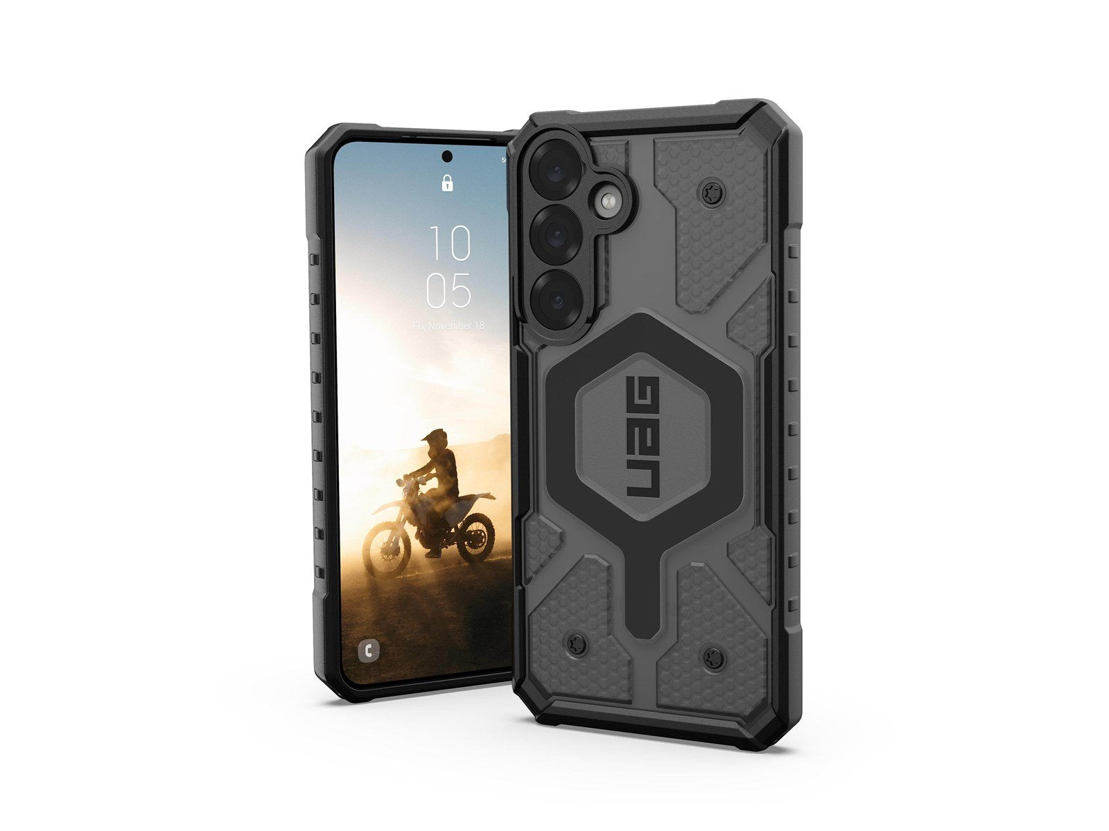 UAG Pathfinder Clear w/Magnet - Ash - Samsung Galaxy S25+