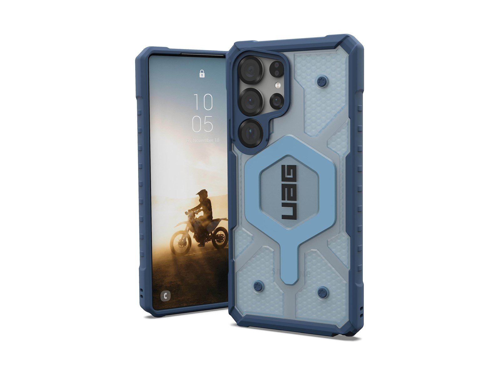 UAG Pathfinder Clear w/Magnet - Blues Lanyard - Samsung Galaxy S25 Ultra