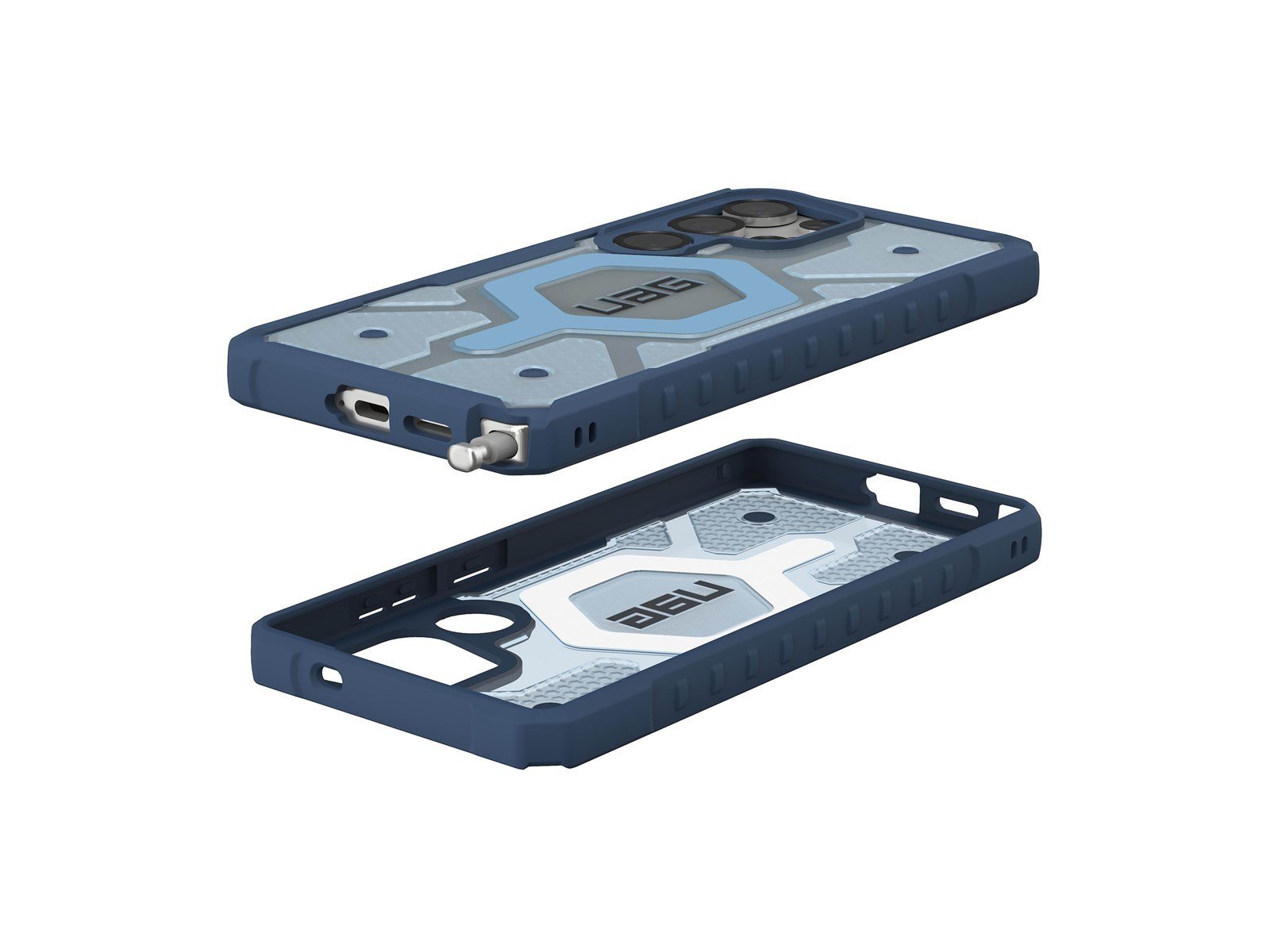 UAG Pathfinder Clear w/Magnet - Blues Lanyard - Samsung Galaxy S25 Ultra