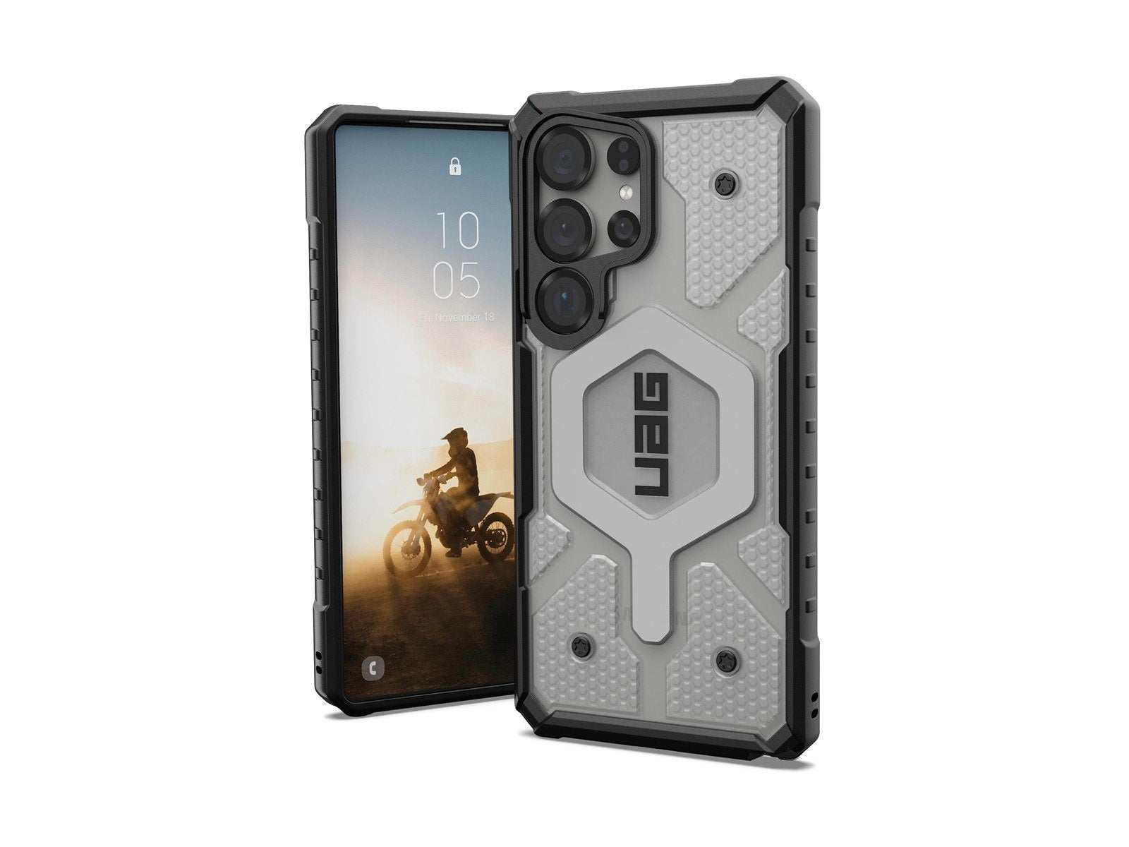 UAG Pathfinder Clear w/Magnet - Ice/Silver - Samsung Galaxy S25 Ultra