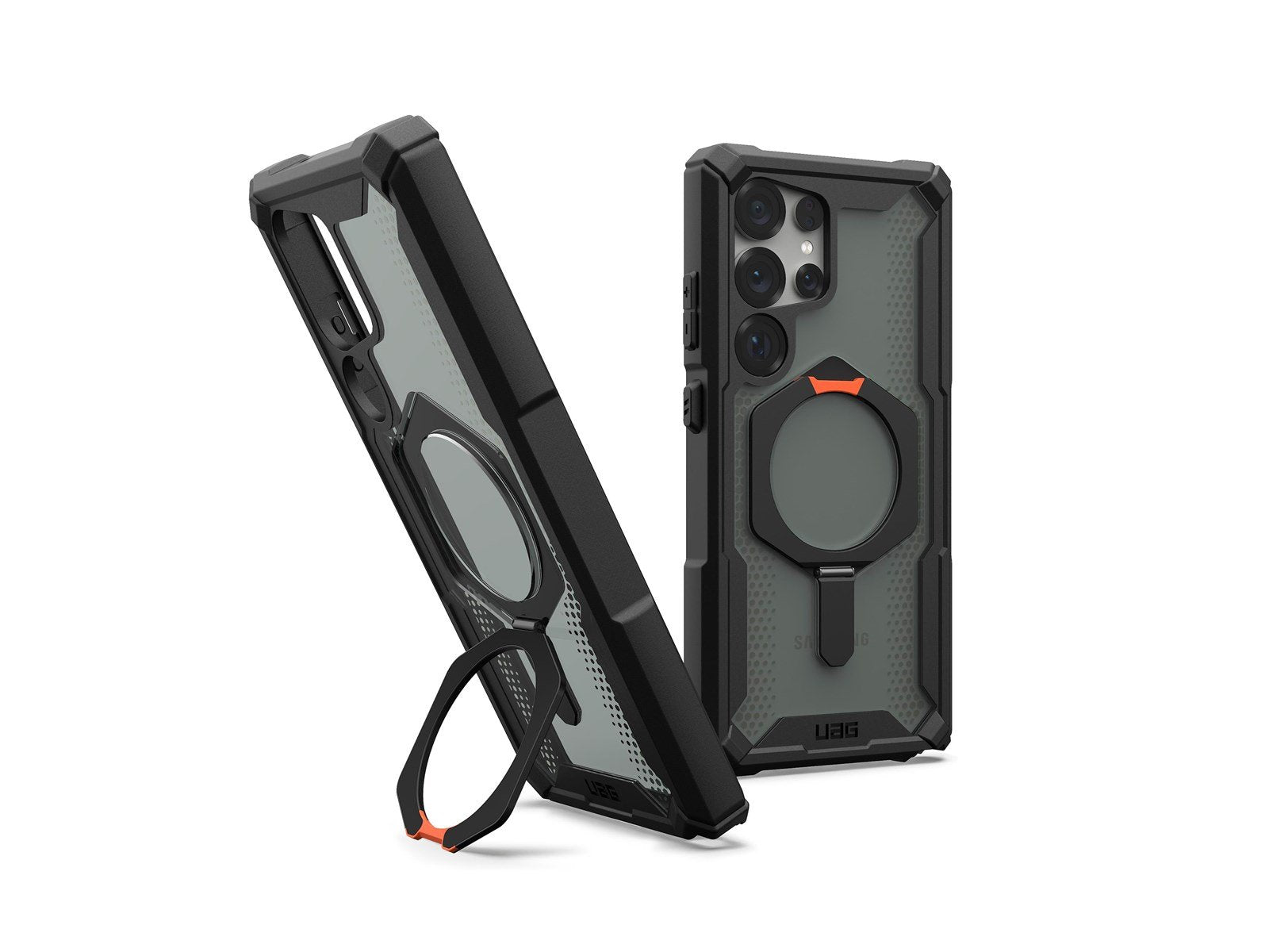 UAG Plasma XTE w/ Magnet - Black/Orange - Samsung Galaxy S25 Ultra