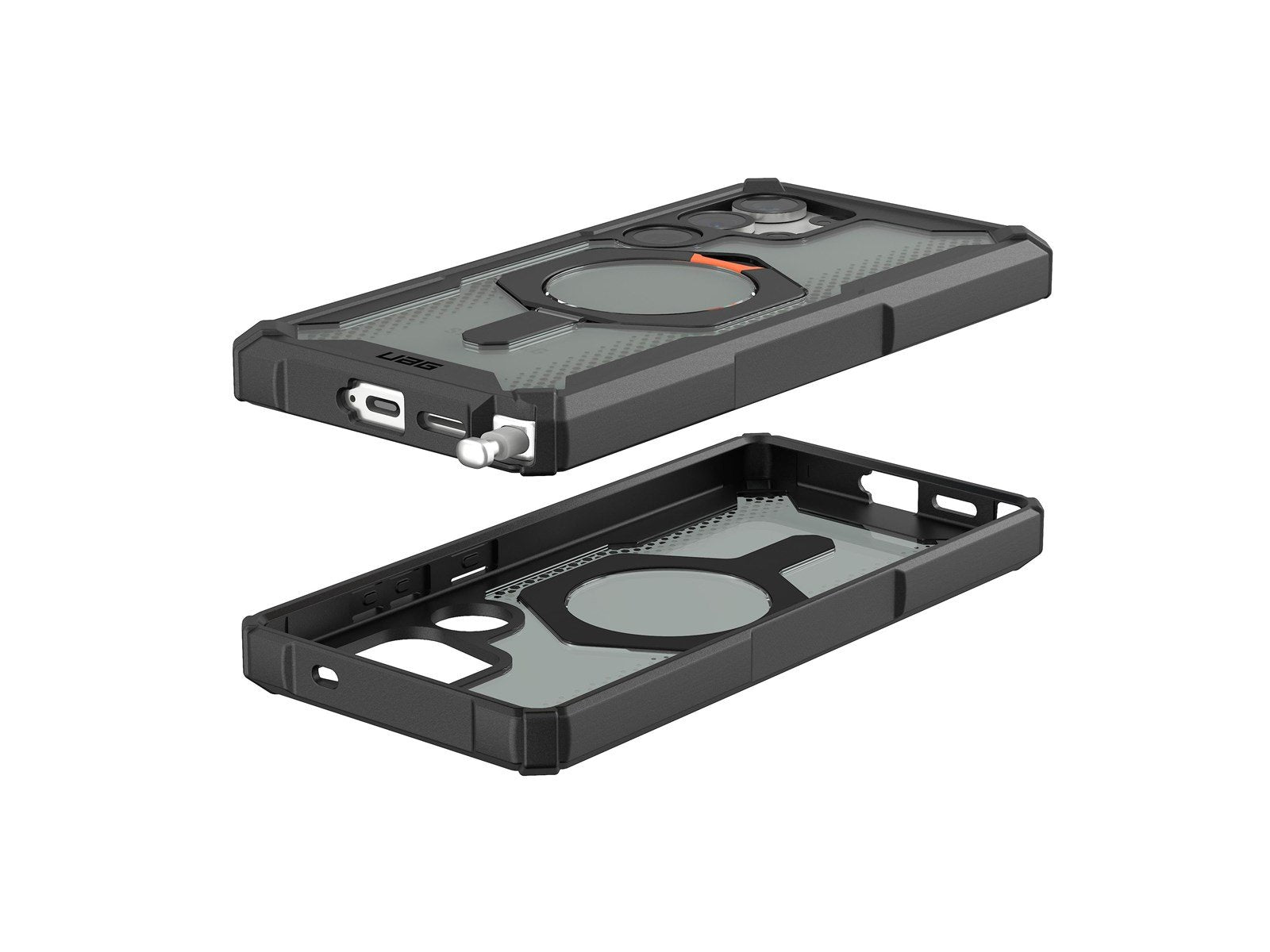 UAG Plasma XTE w/ Magnet - Black/Orange - Samsung Galaxy S25 Ultra