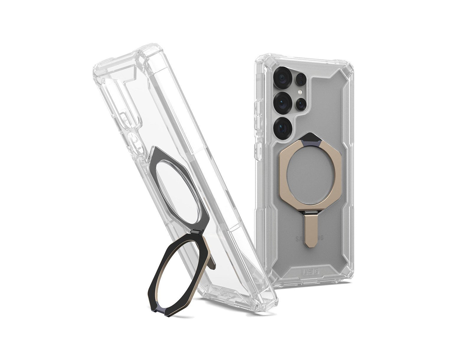 UAG Plasma XTE w/ Magnet - Clear/Titanium - Samsung Galaxy S25 Ultra