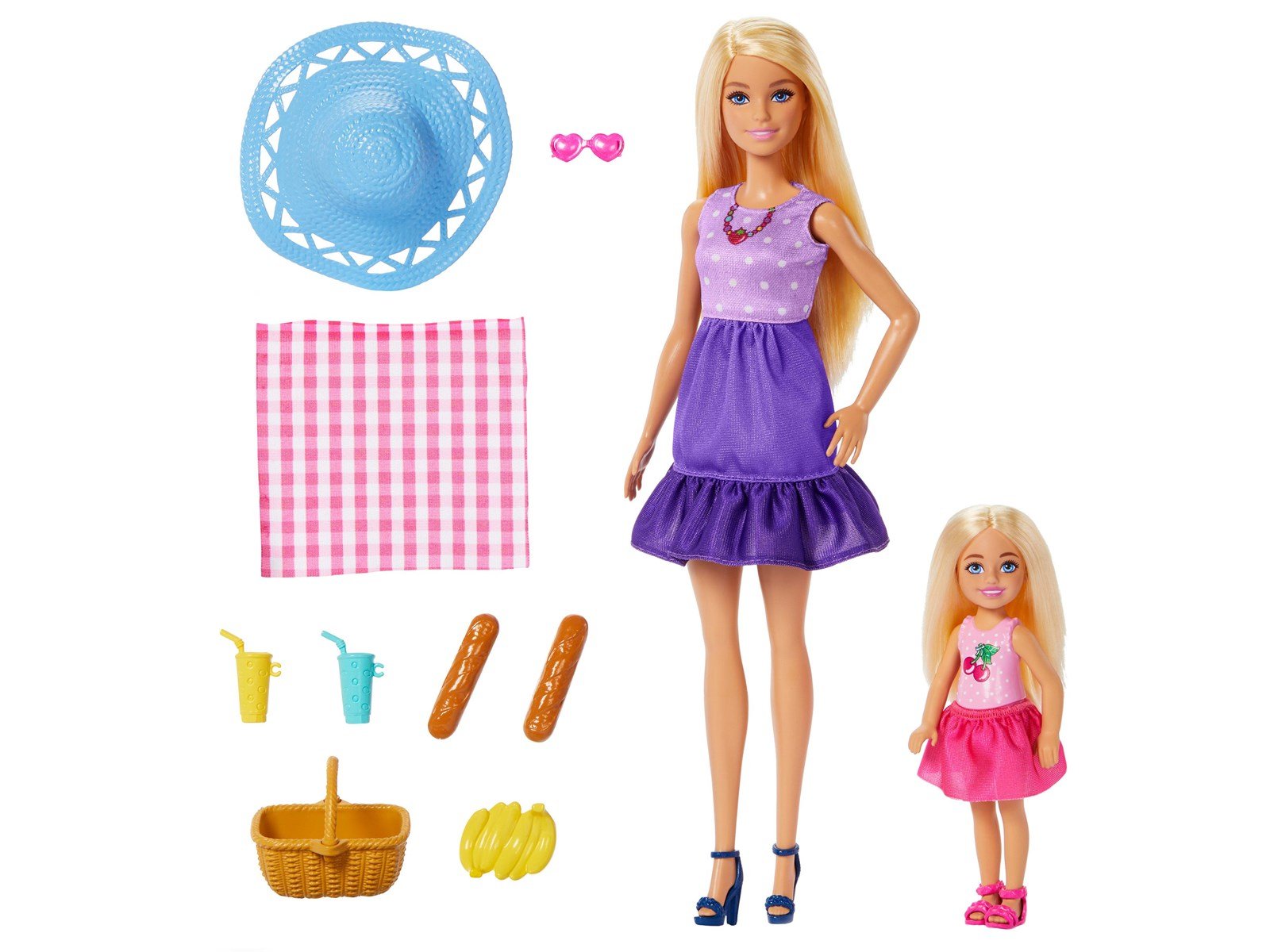 Barbie Malibu & Club Chelsea Dolls - Family & Friends