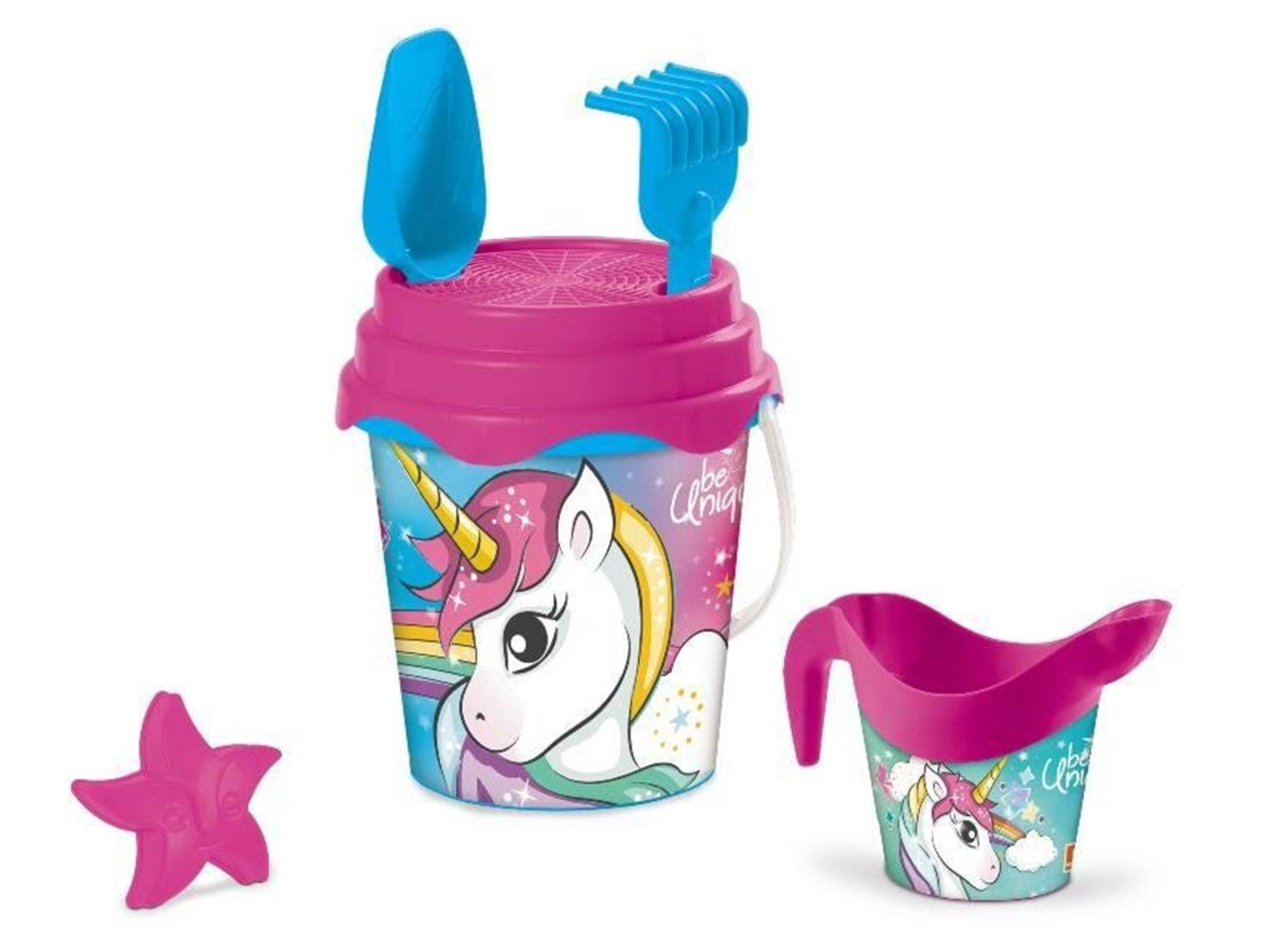 Mondo Bucket Set Unicorn 6 pieces.