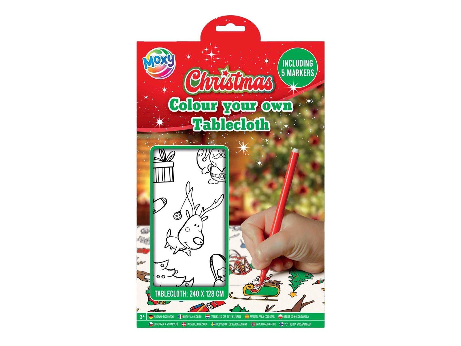 Creative Craft Group Xmas Color your own Tablecloth