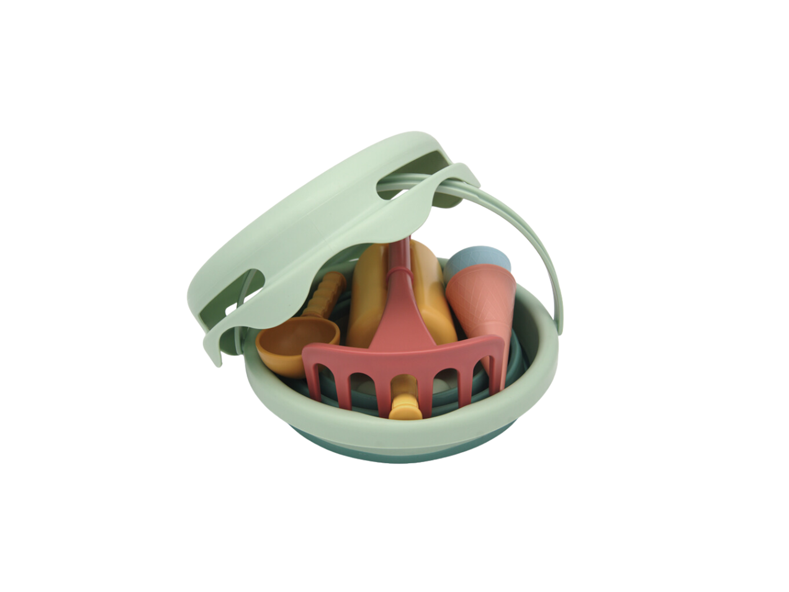 CompactToys 7in1 Sandtoys // Green BIO - green