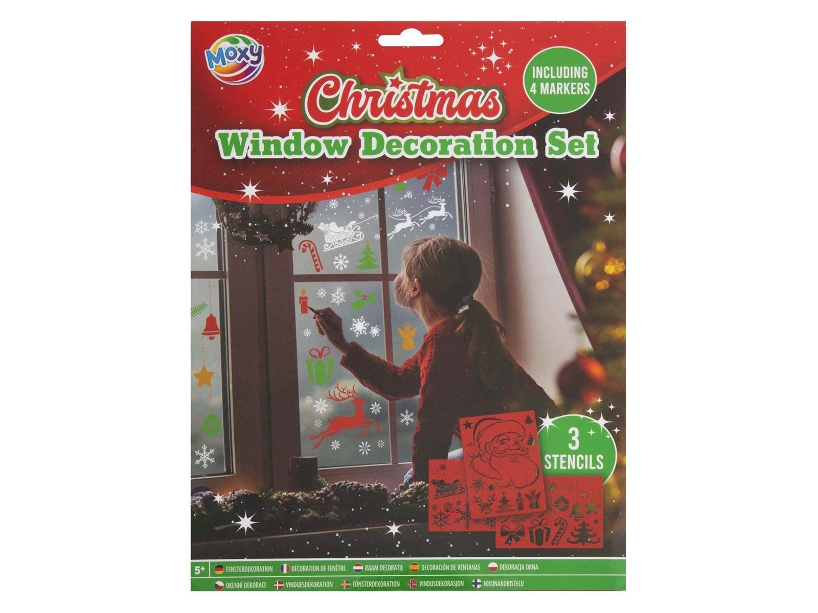 Creative Craft Group Xmas Window Decoration Set