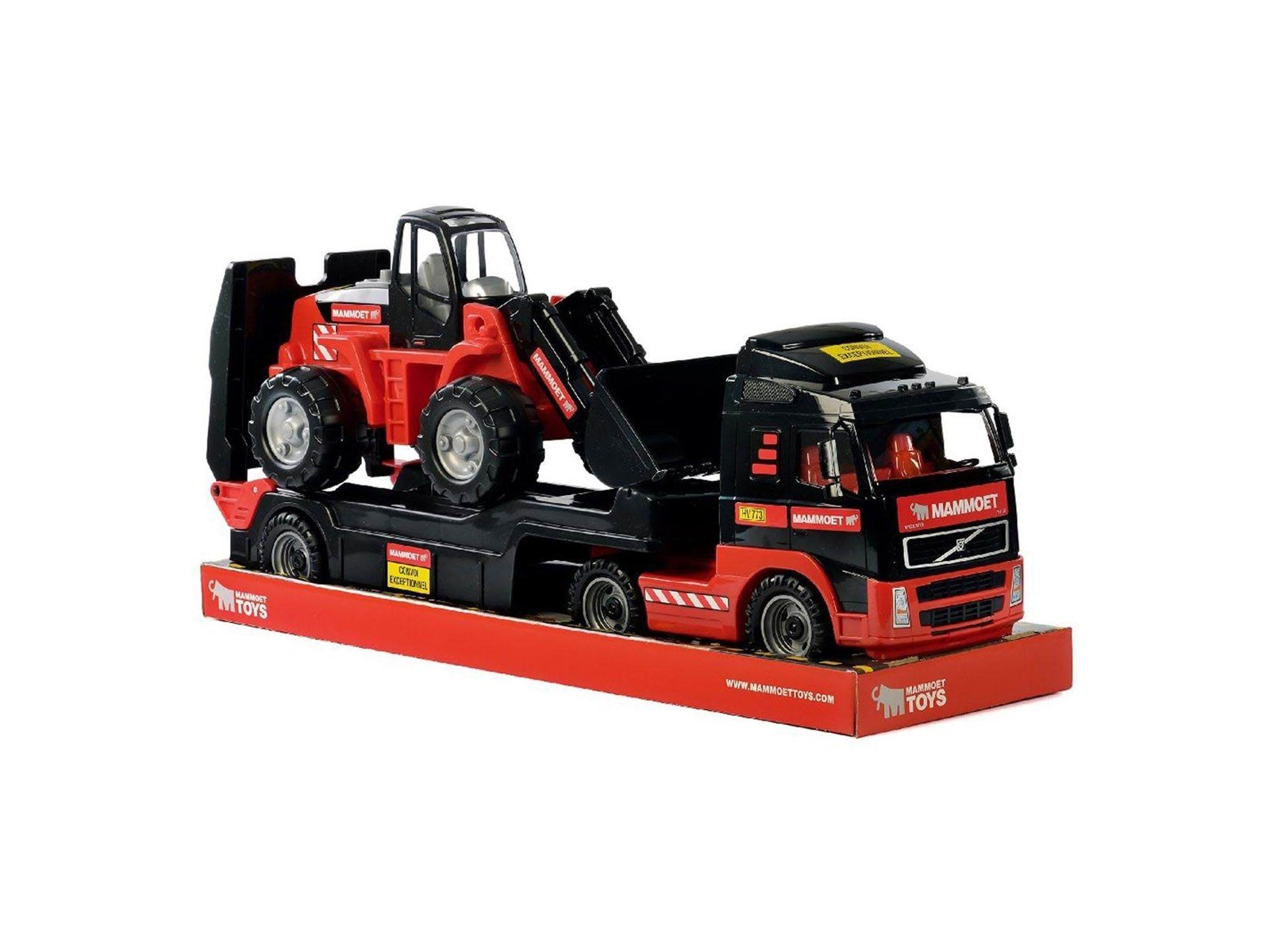 Mammoet Toys - Cavallino Mammoth Truck with Trailer and Excavator