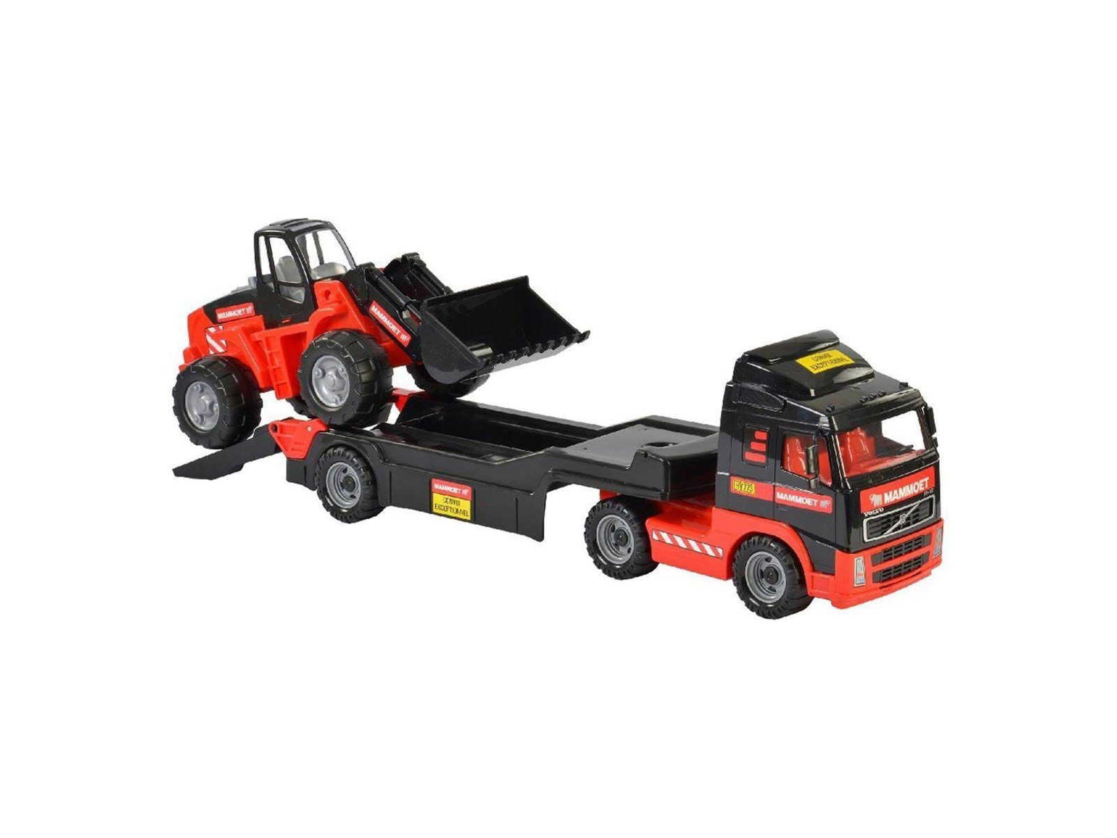 Mammoet Toys - Cavallino Mammoth Truck with Trailer and Excavator
