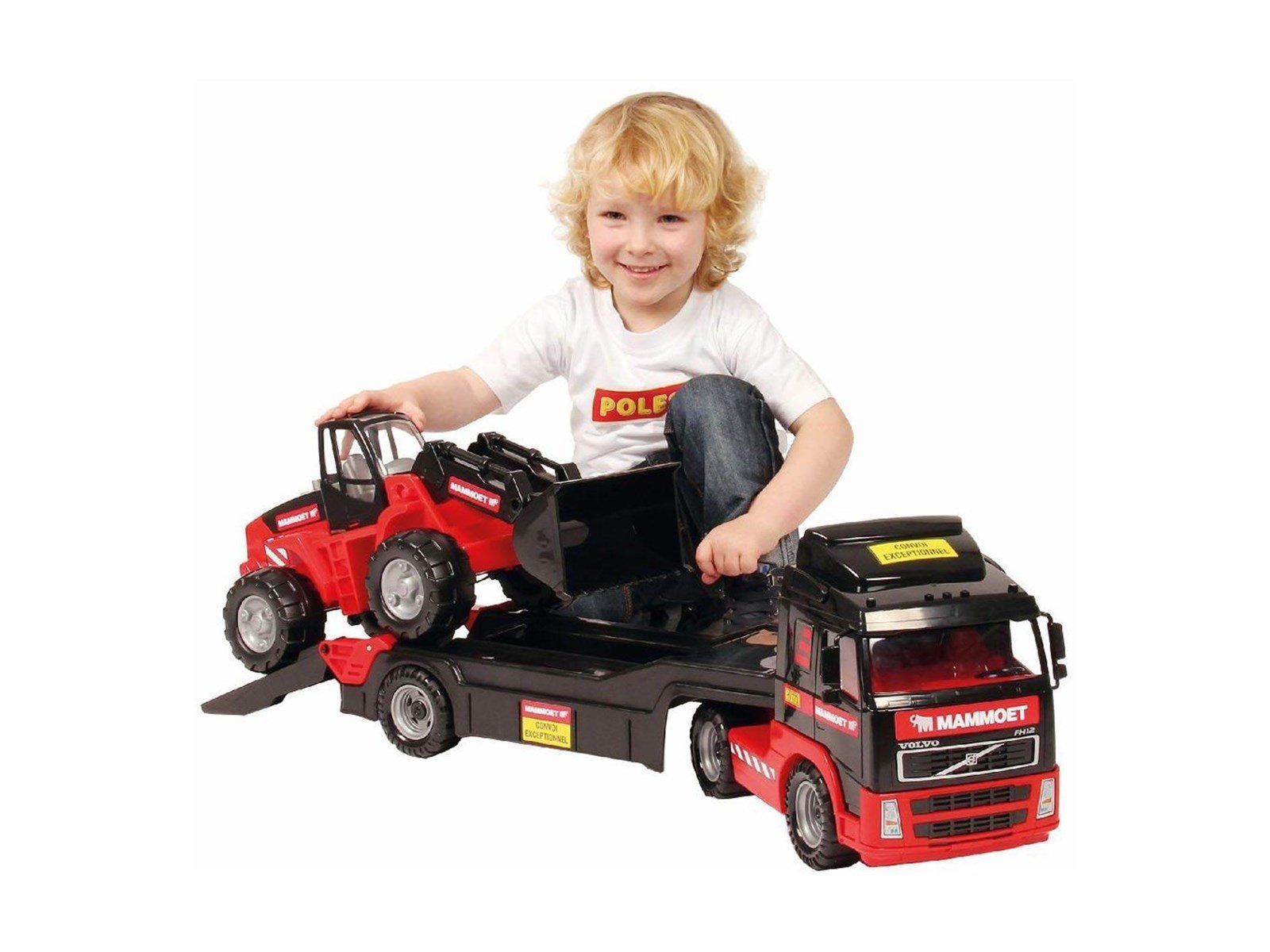 Mammoet Toys - Cavallino Mammoth Truck with Trailer and Excavator