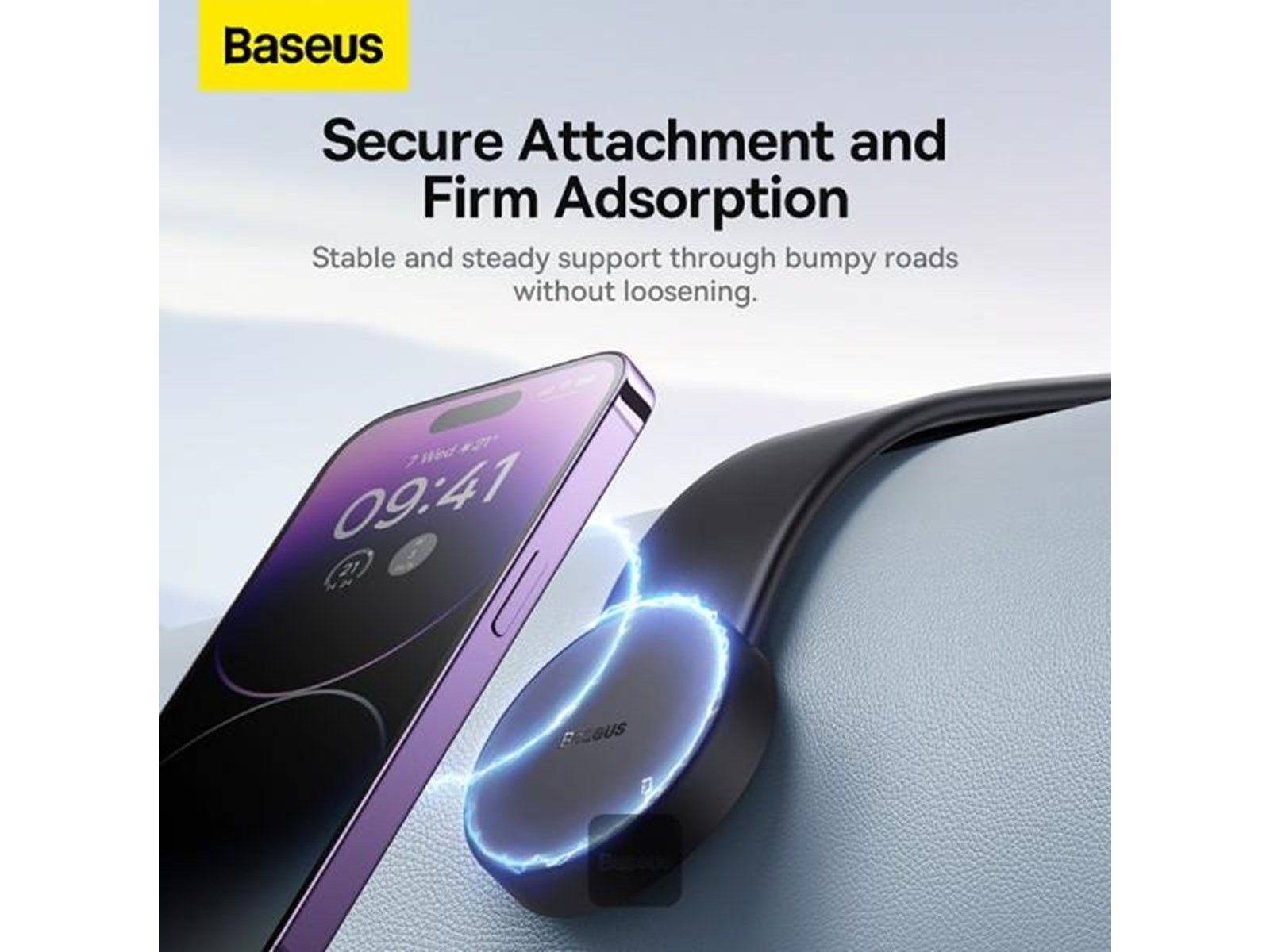 Baseus Magnetic car phone holder (black)