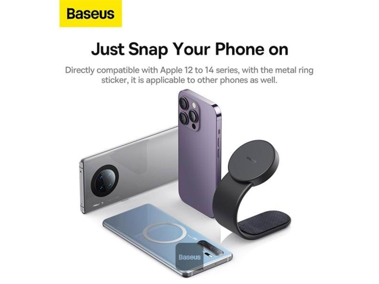 Baseus Magnetic car phone holder (black)