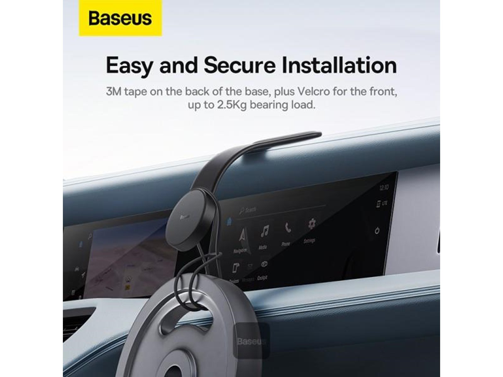 Baseus Magnetic car phone holder (black)
