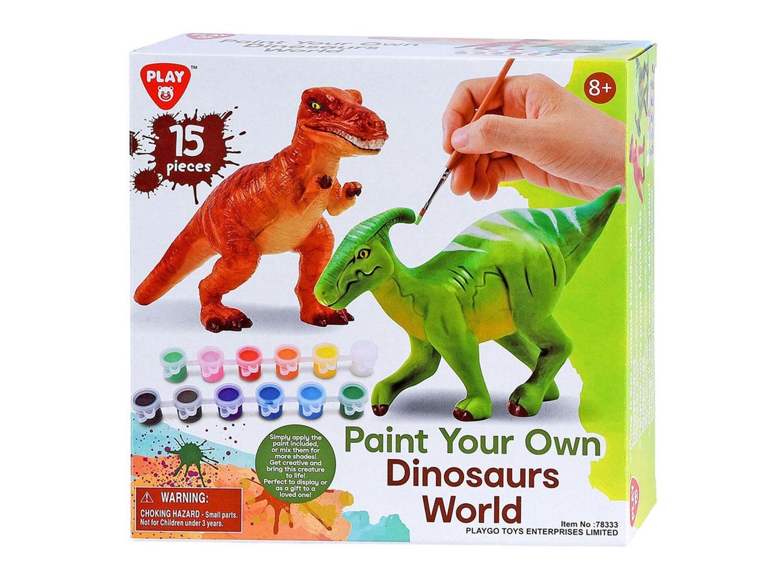 PLAY - Paint Your Own Dinosaurs 15pcs.