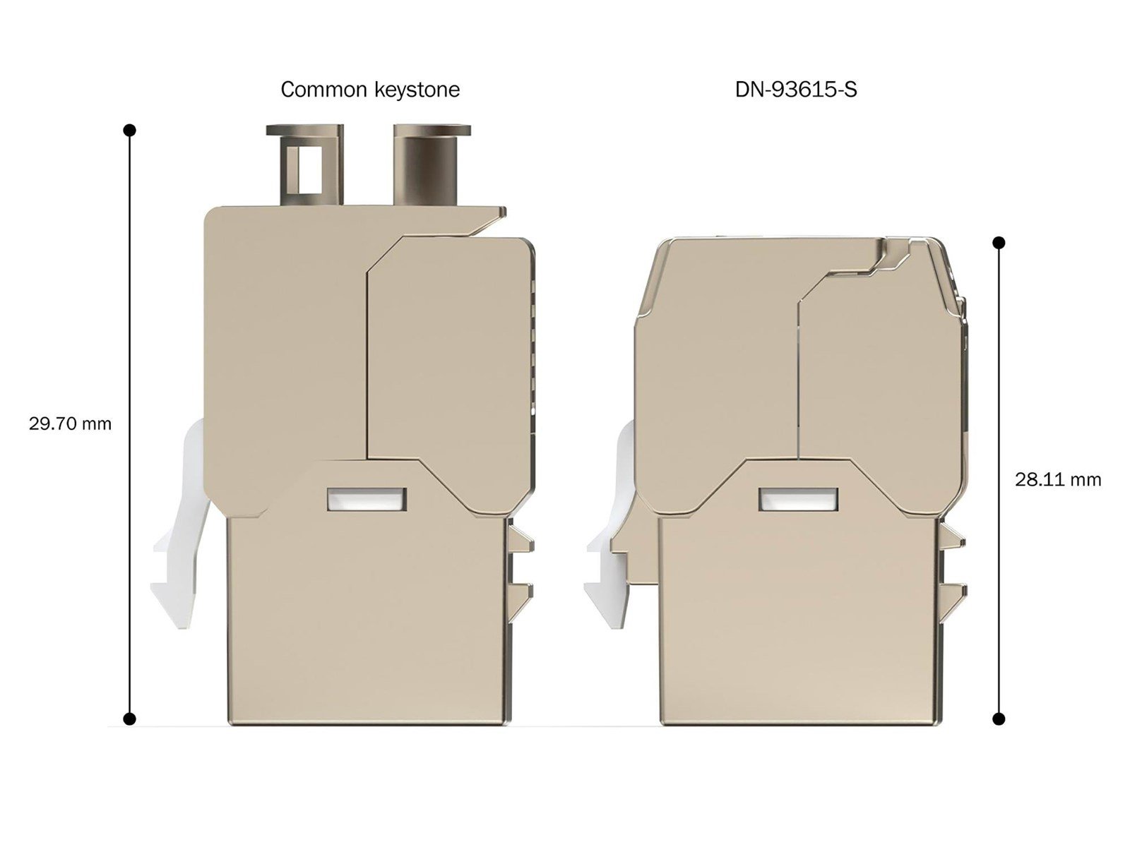 DIGITUS DN-93615-S - CAT6A Keystone (Single)