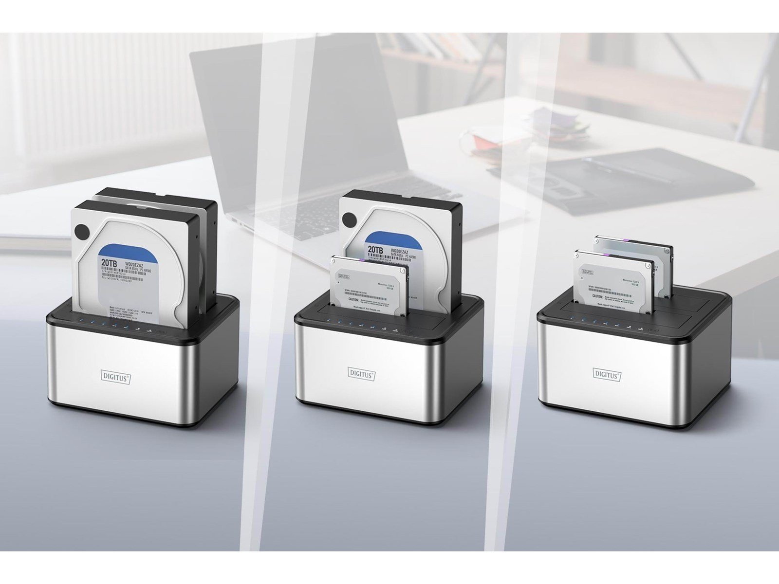 DIGITUS USB 3.0 Dual Bay SATA Docking Station