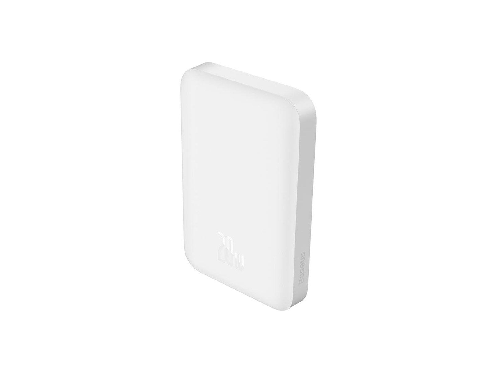 Baseus Magnetic Mini 6000mAh 20W MagSafe Magnetic Power Bank (White) Powerbank (Akku) - Weiß - 6000 mAh