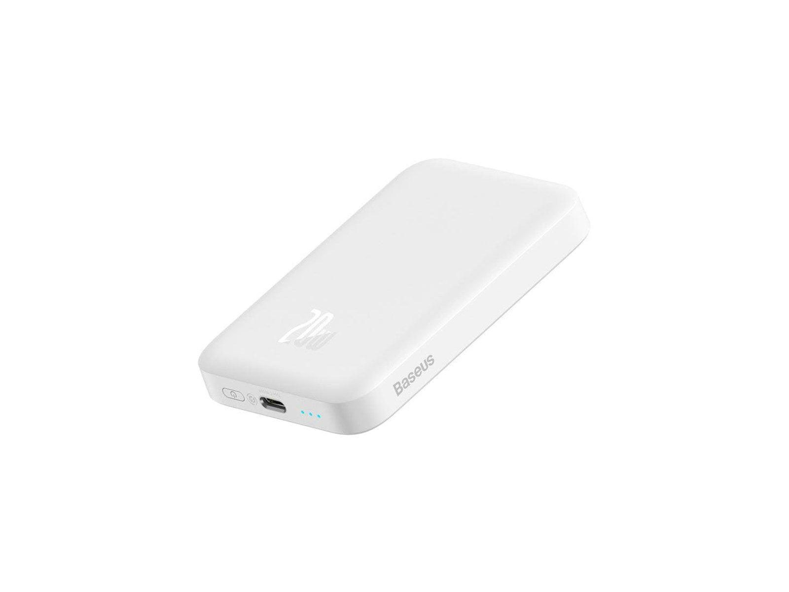 Baseus Magnetic Mini 6000mAh 20W MagSafe Magnetic Power Bank (White) Powerbank (Akku) - Weiß - 6000 mAh