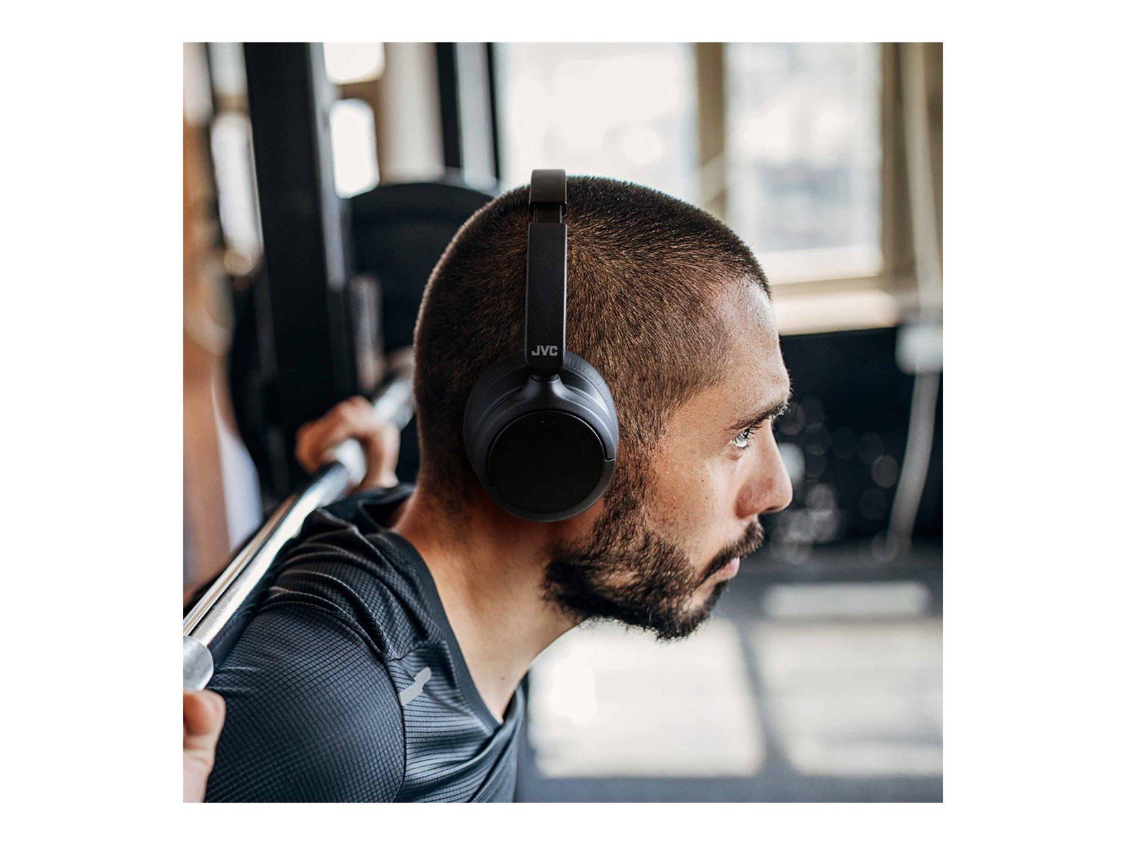 JVC Over Ear Noise Cancelling Headphones - Black