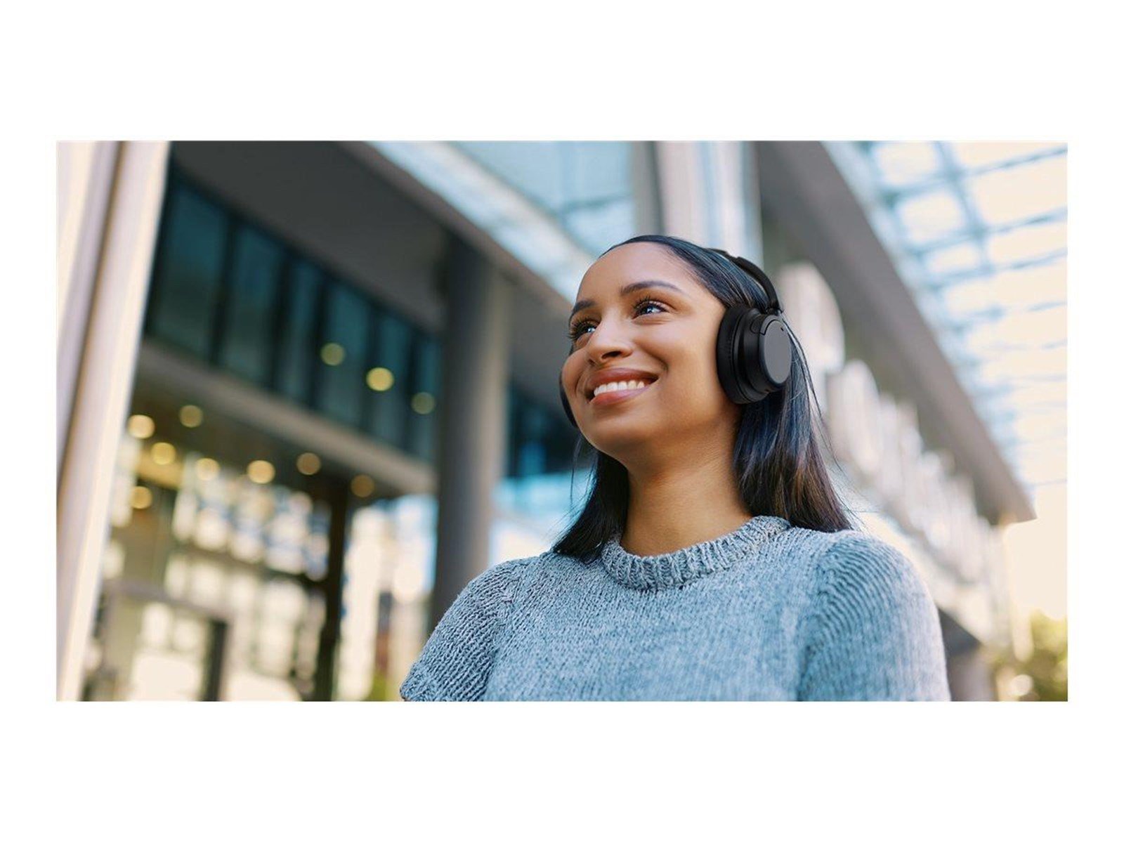 JVC Over Ear Noise Cancelling Headphones - Black