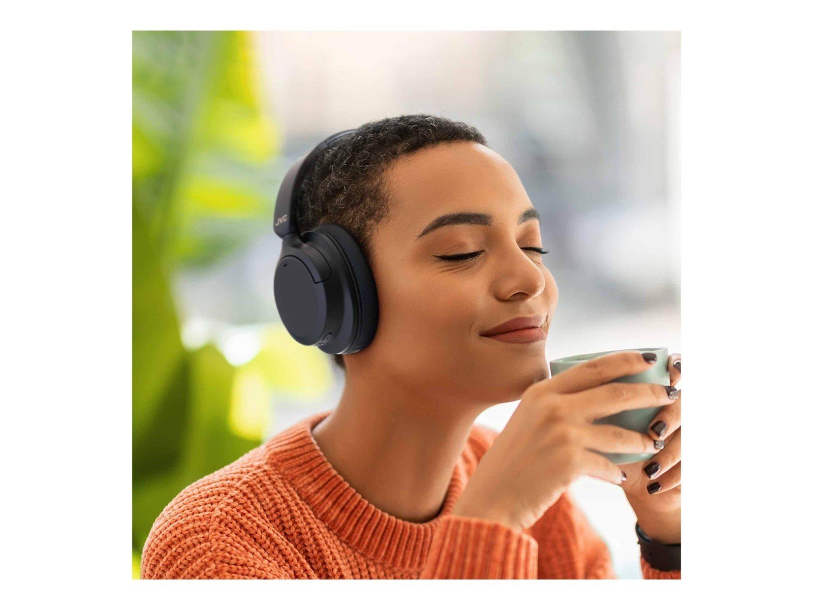 JVC Hybrid Noise Cancelling Over Ear Headphones - Black