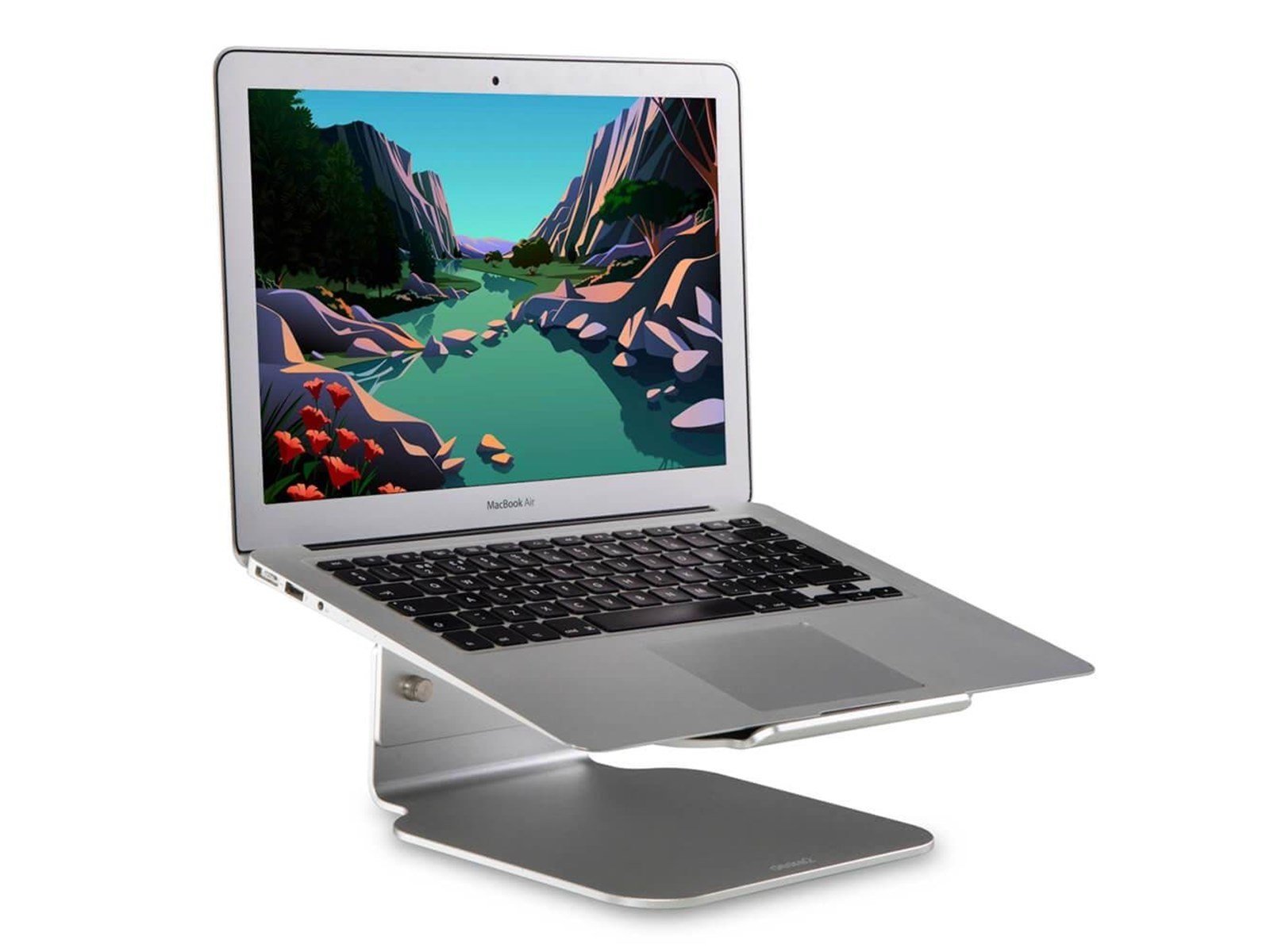 Desire2 Laptop Stand Riser Elevator Adjustable Universal Silver