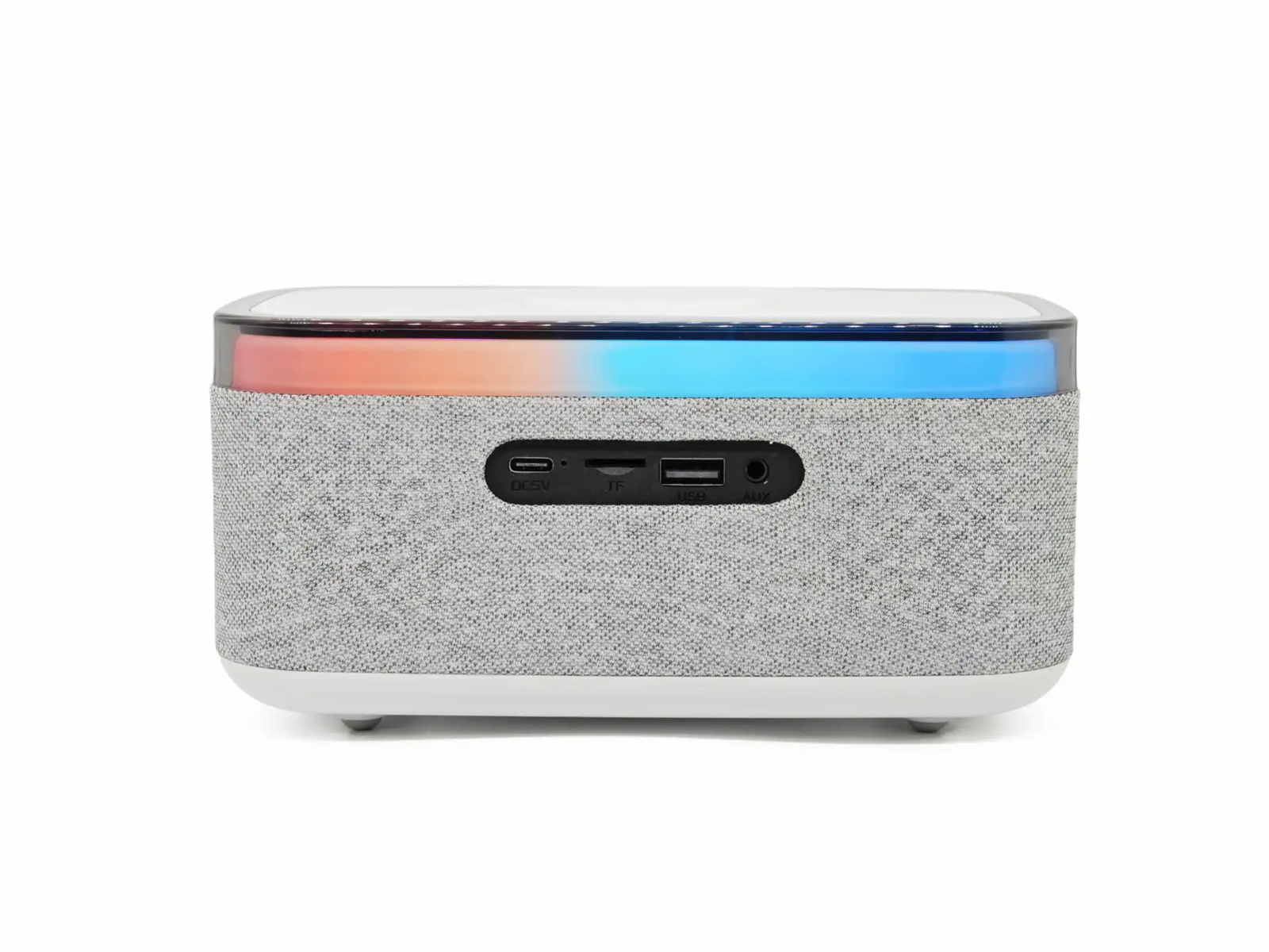 DENVER CRQ-225 - FM Clock Radio - with Bluetooth function & wireless charging - Gray - AM/FM - Grau