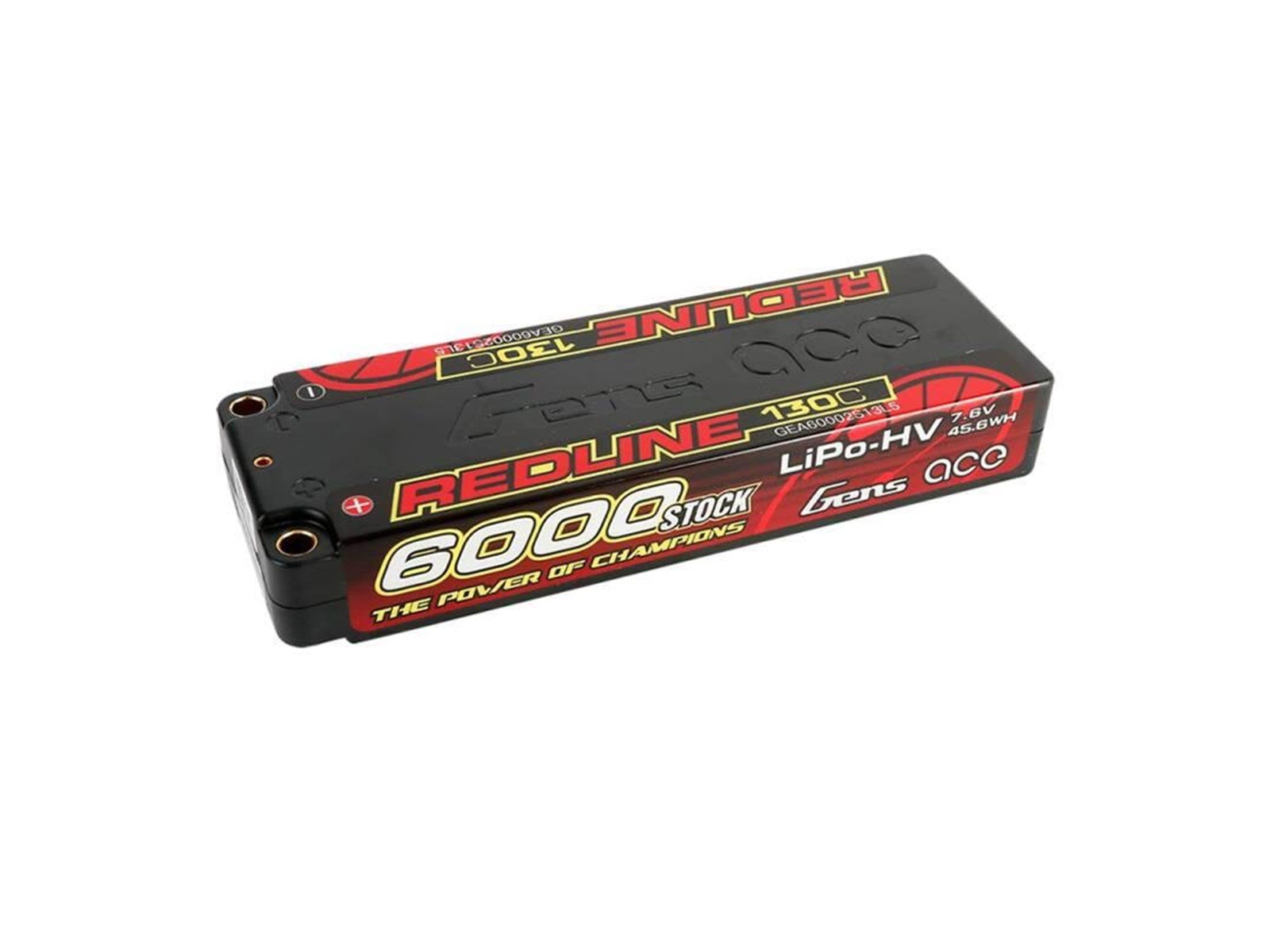 Gens ace &Tattu Redline Series 6000mAh 7.6V 130C 2S2P HardCase 57 HV Lipo Battery