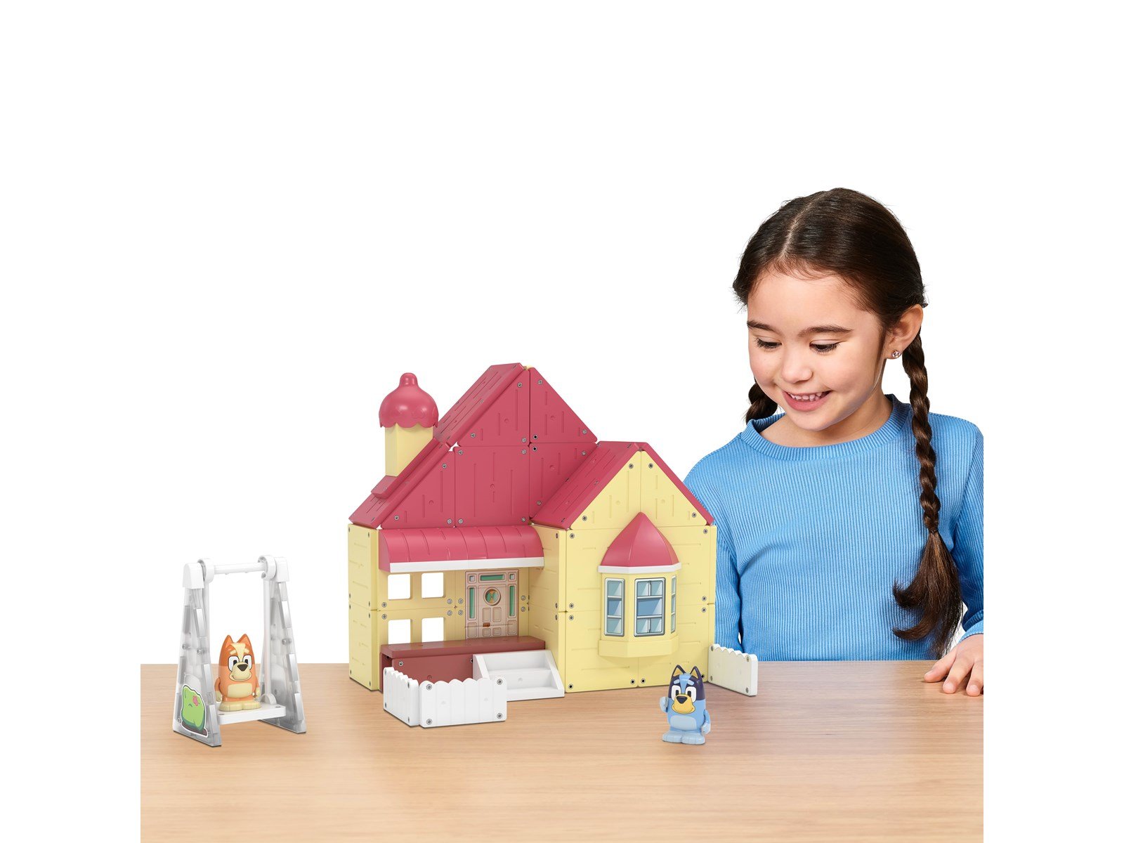 Tile Town Bluey Heeler House Magnetic Tiles Playset