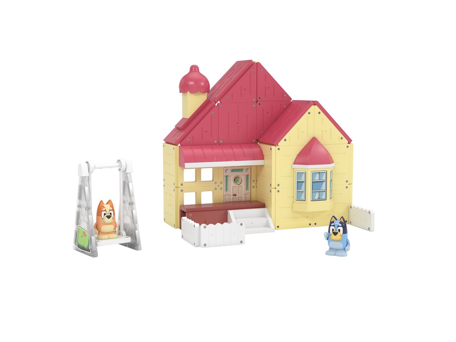 Tile Town Bluey Heeler House Magnetic Tiles Playset