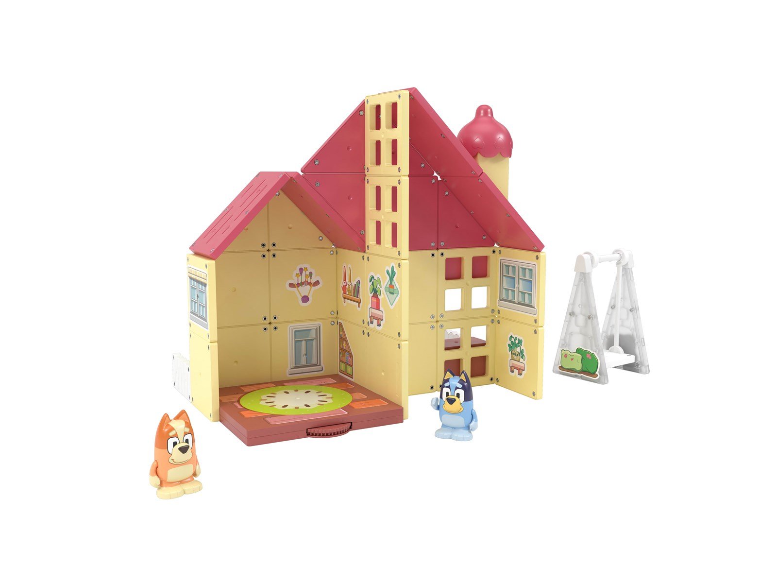 Tile Town Bluey Heeler House Magnetic Tiles Playset