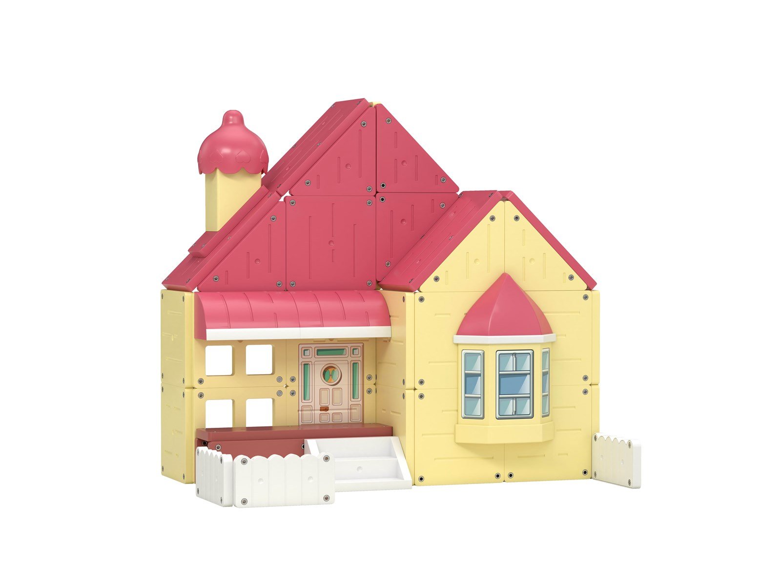 Tile Town Bluey Heeler House Magnetic Tiles Playset