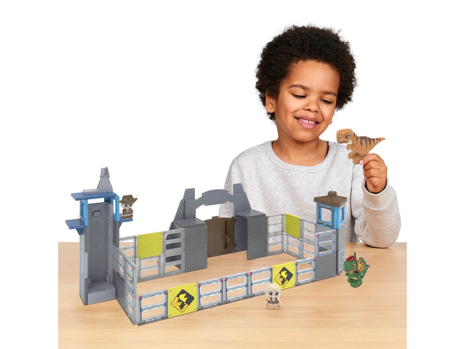 Tile Town Jurassic world park Magnetic tiles playset 70 pcs