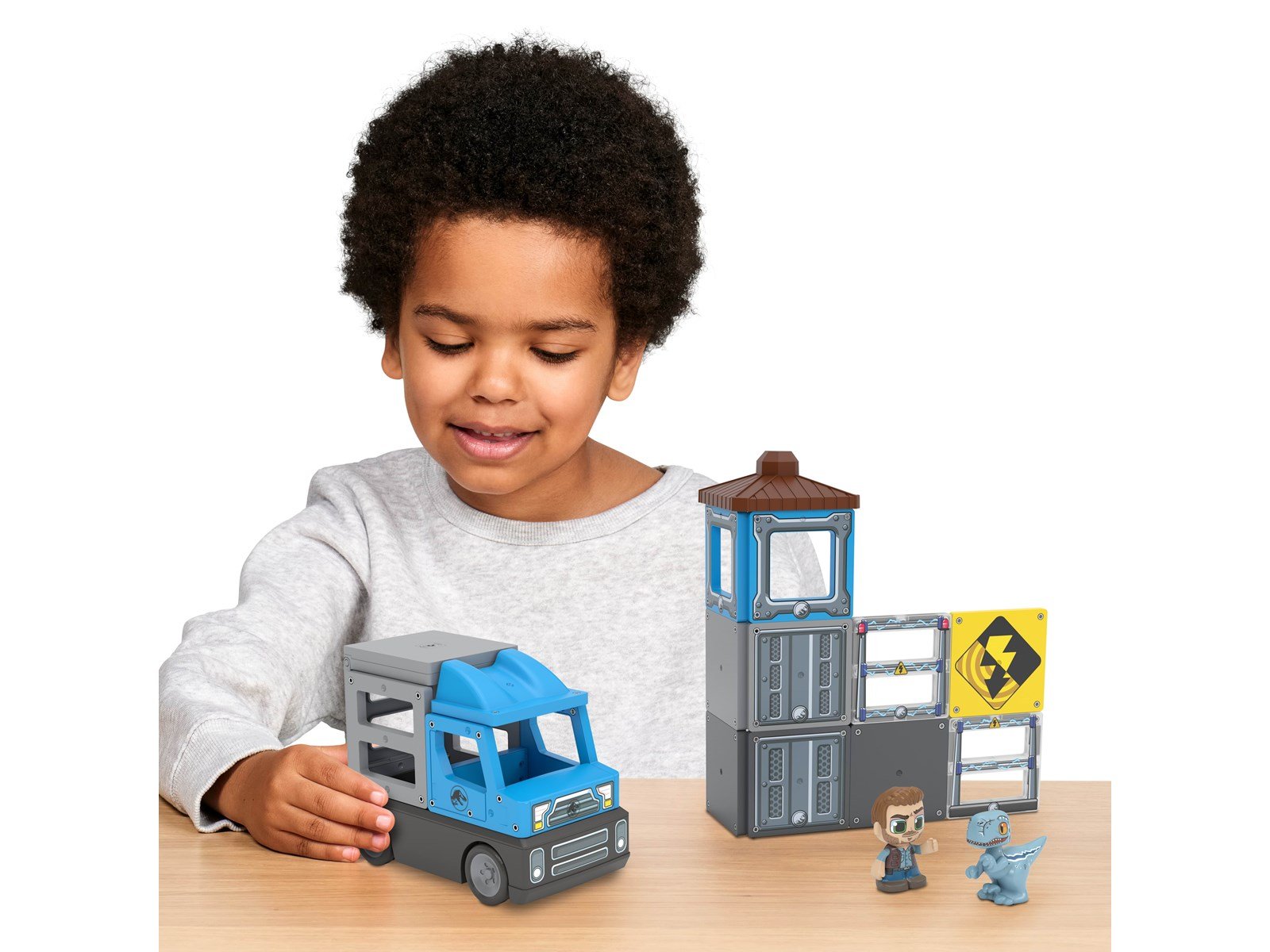 Tile Town Jurassic World Dino Rescue Magnetic Tiles Playset 22 pcs