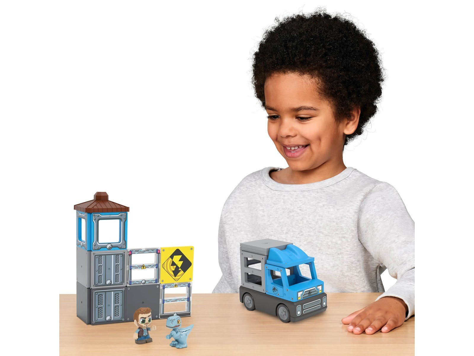 Tile Town Jurassic World Dino Rescue Magnetic Tiles Playset 22 pcs