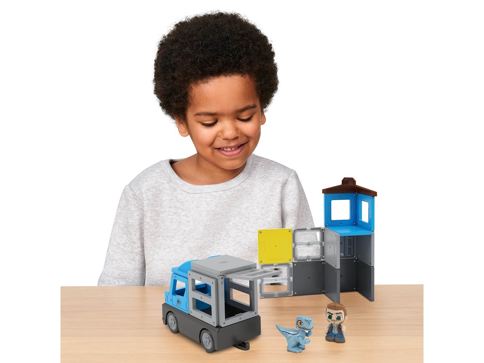 Tile Town Jurassic World Dino Rescue Magnetic Tiles Playset 22 pcs