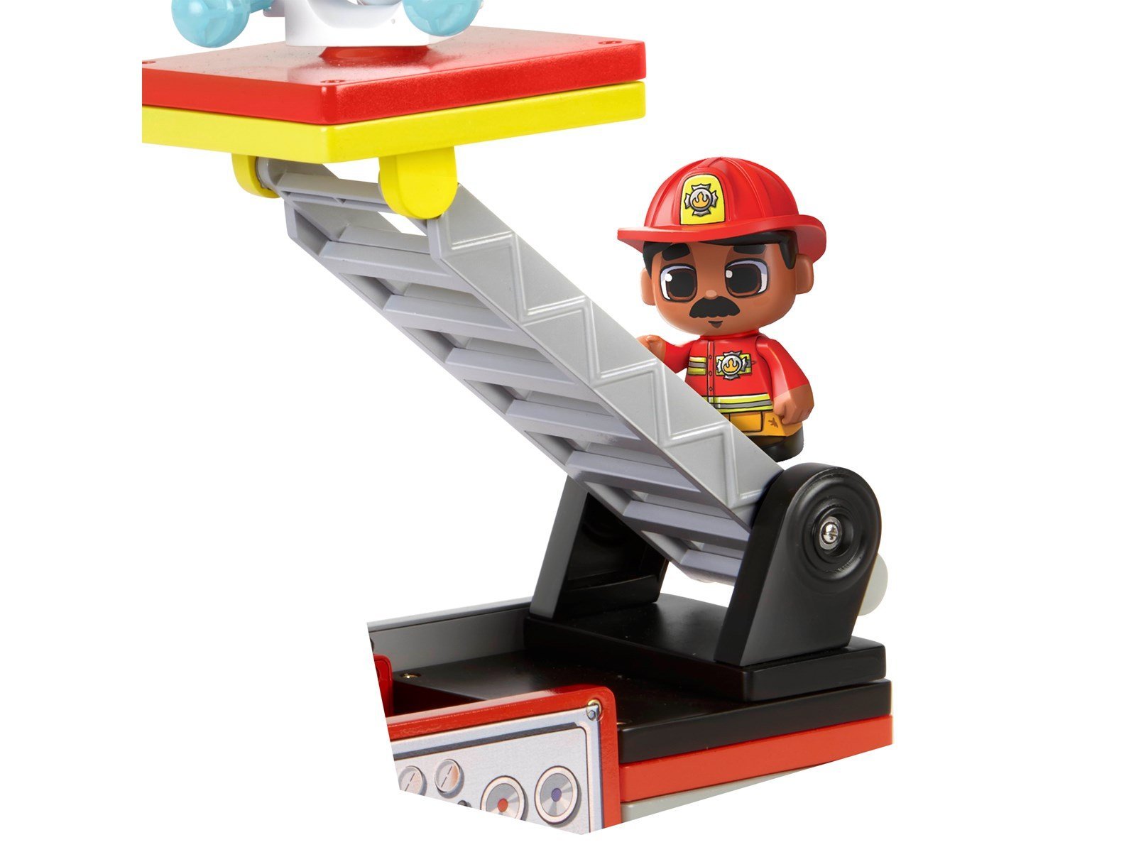 Tile Town Firetruck Magnetic Tiles Building Vehicle Playset 11 pcs