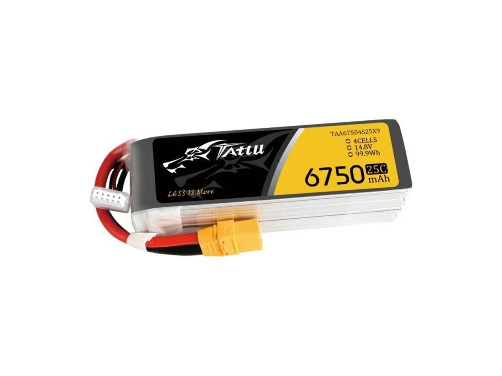 Gens ace &Tattu Battery 6750mAh 14.8V 25C 4S1P XT90