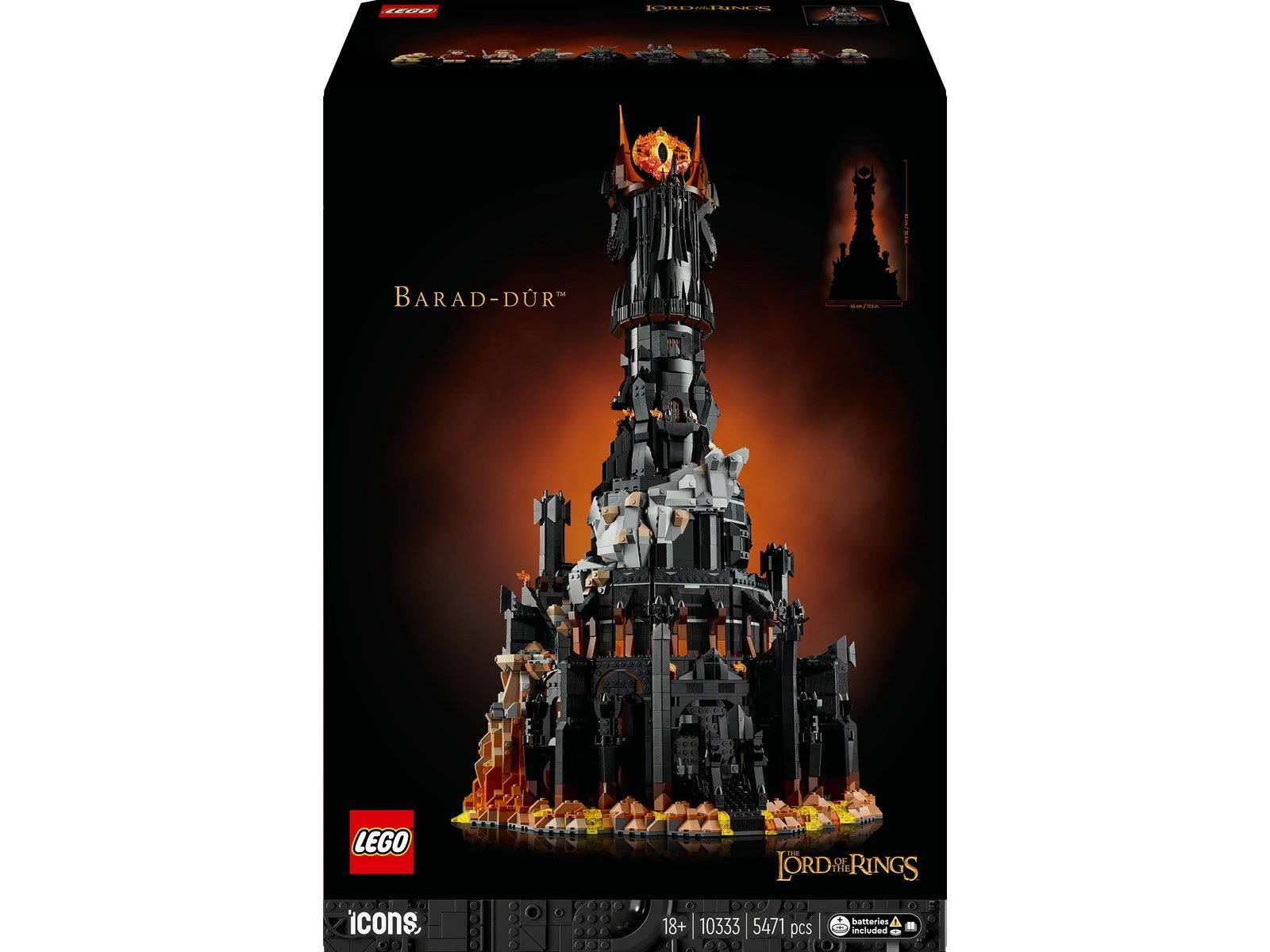 LEGO Icons 10333 Der Herr der Ringe: Barad-dûr™